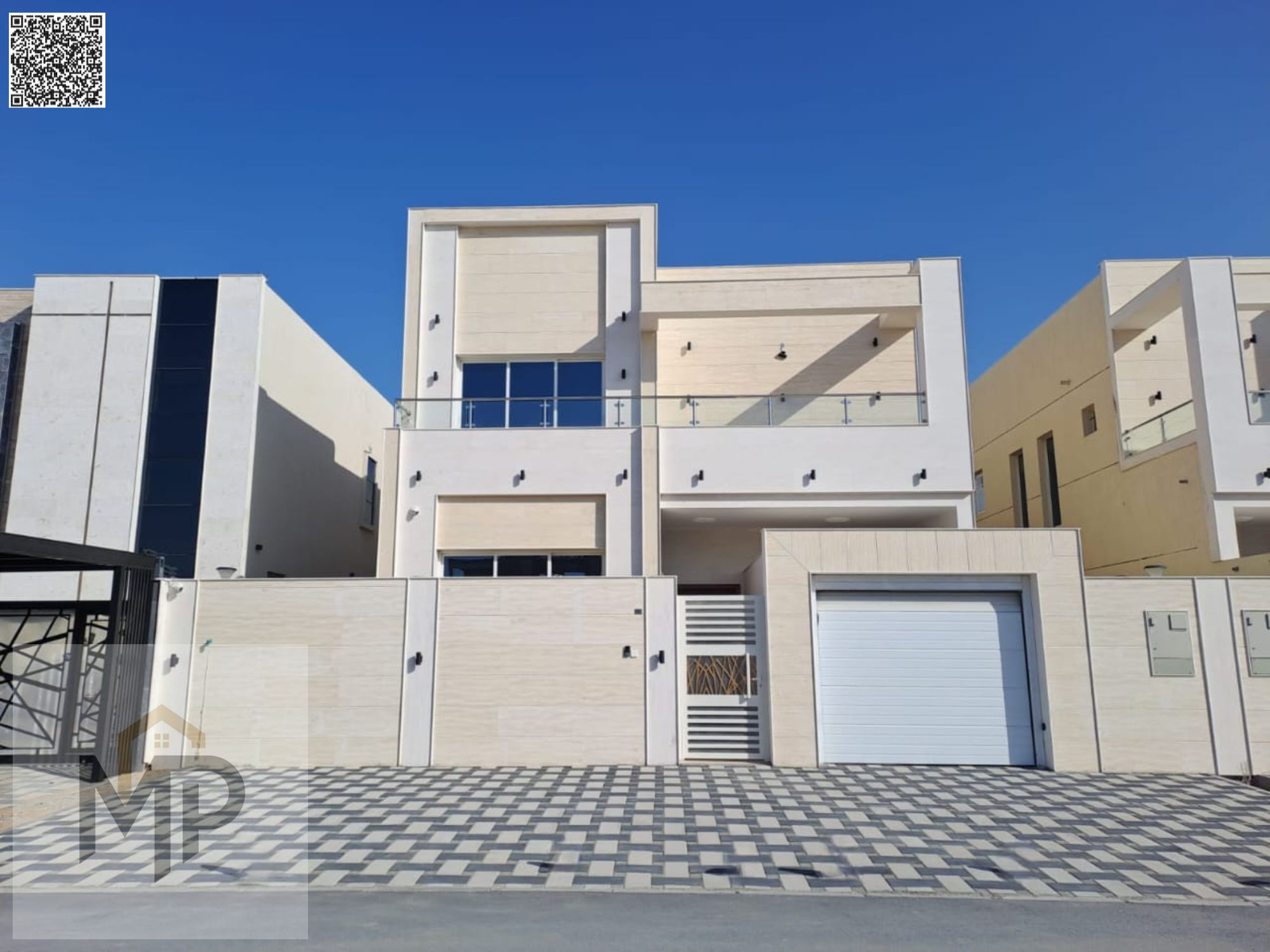 Villa for sale at ajman| al helio2 area| 5 master rooms, majlis, 2halls, maid room, indoor parking with canopy | freehold | 0 registration.