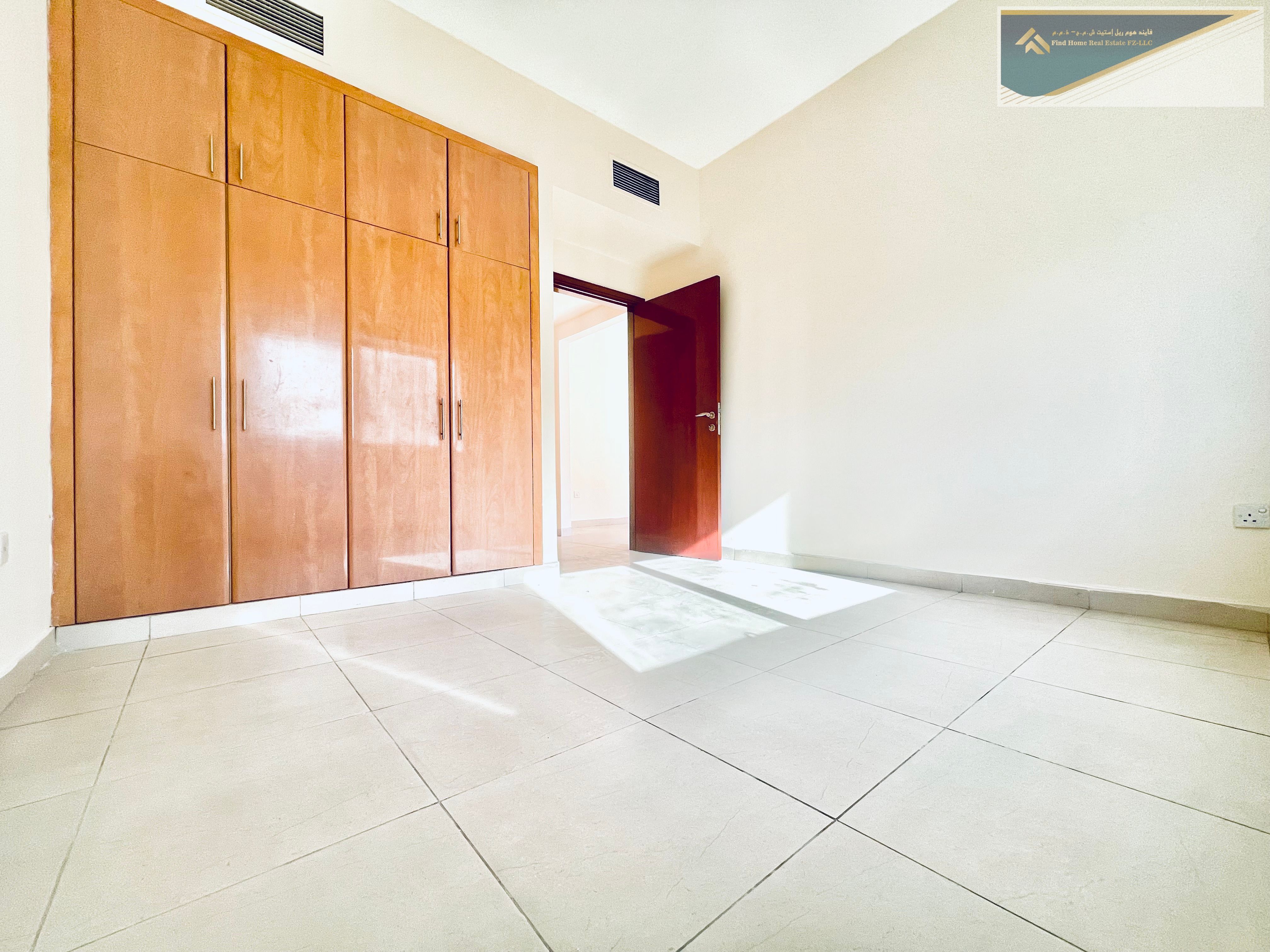 BIGGEST OFFER!!BRAND NEW BUILDING 2BHK APARTMENT WITH BALCONY AND WARDROBES AND CENTRAL AC AND GAS JUST 40K IN ABU SHAGARA