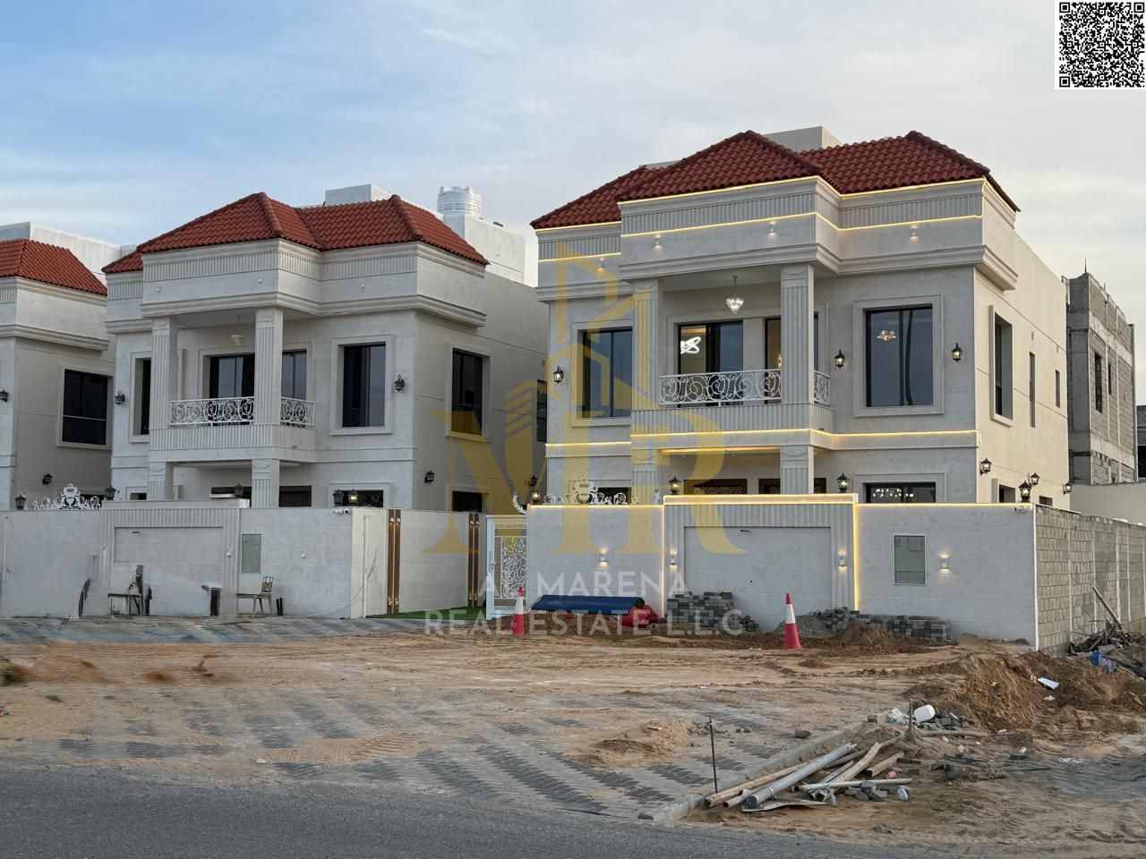 For Sale – Luxury Villa in Al Helio 2, Ajman | Next to the Mosque and Mall | Includes registration and ownership fees, freehold ownership