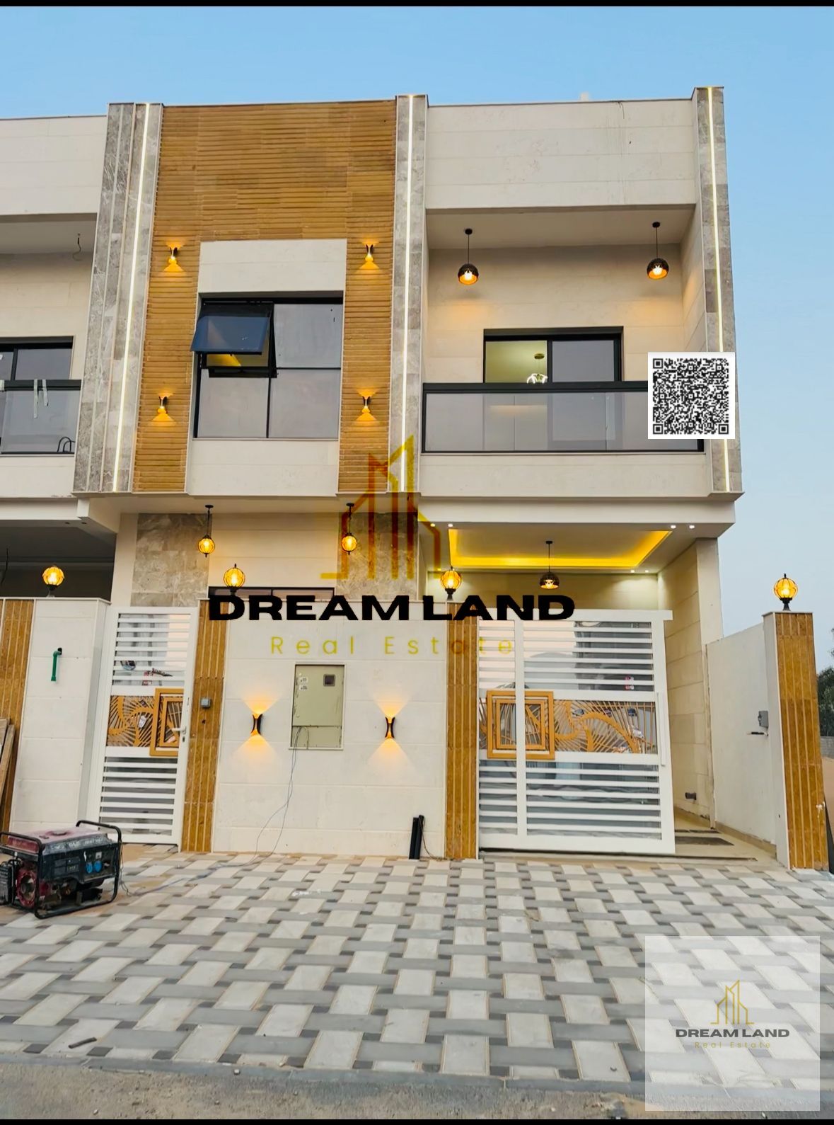 Including registration fees, Adorable town house consists of 4 master bedrooms with built in wardrobes and rooftop, now for sale, in upscale area