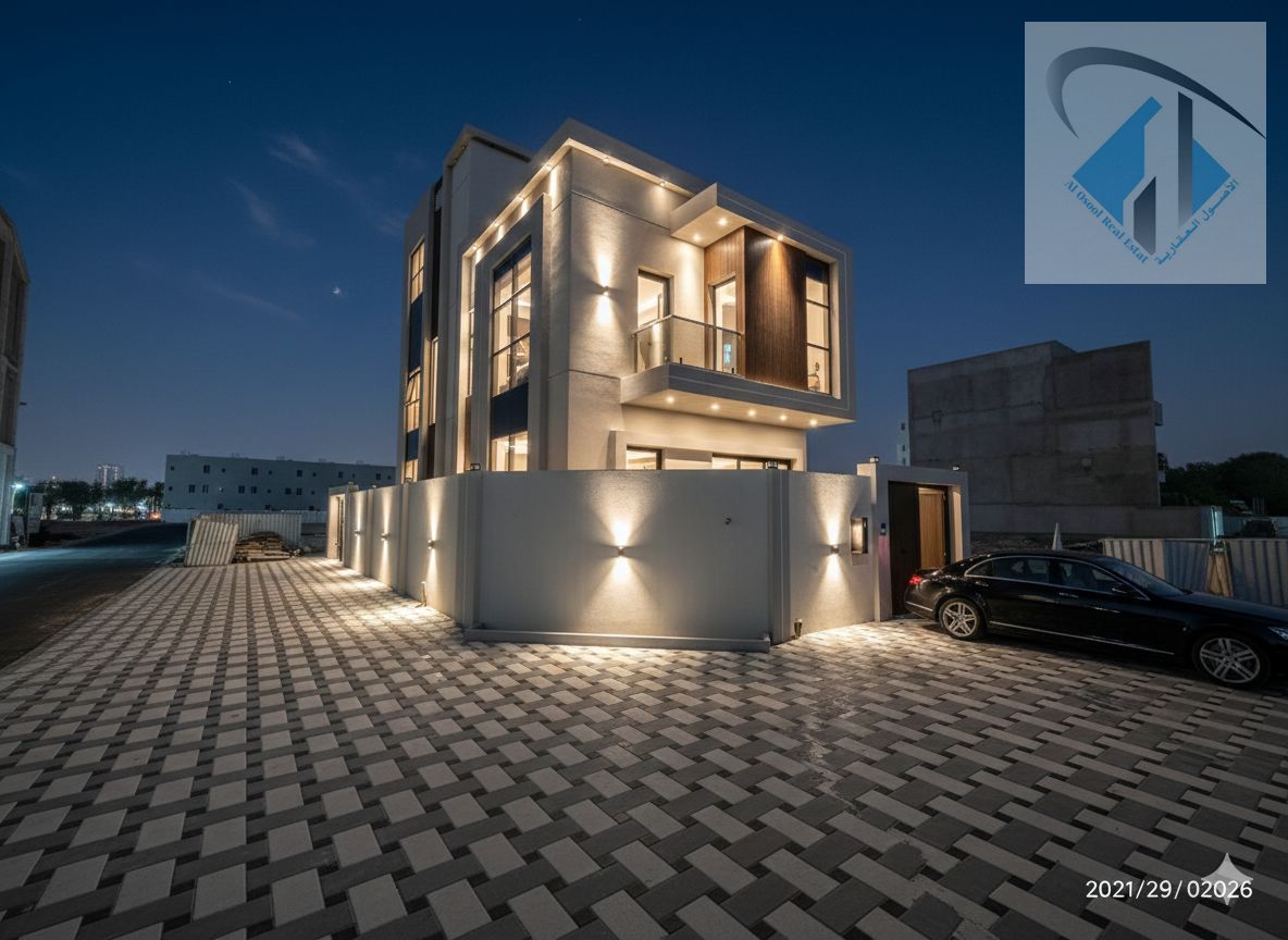 Villa for sale, including registration and ownership fees, no down payment, freehold ownership for life.