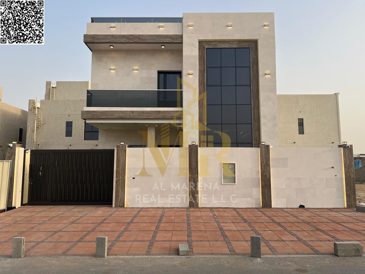 Freehold Villa with All Fees Included in Al Zahya | 4 Master Bedroom Suites | Two Floors + Roof | Near All Services