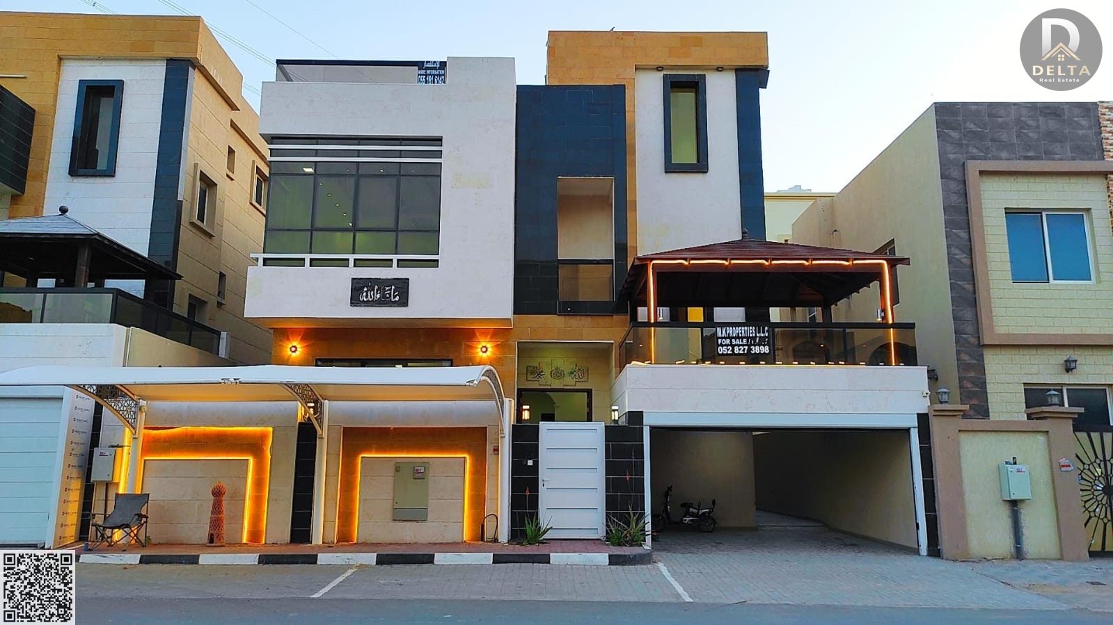 Villa for sale consisting of 4 bedrooms + a private outdoor seating area for family gatherings | The villa is located in Al-Haliyo 2 area | The proper