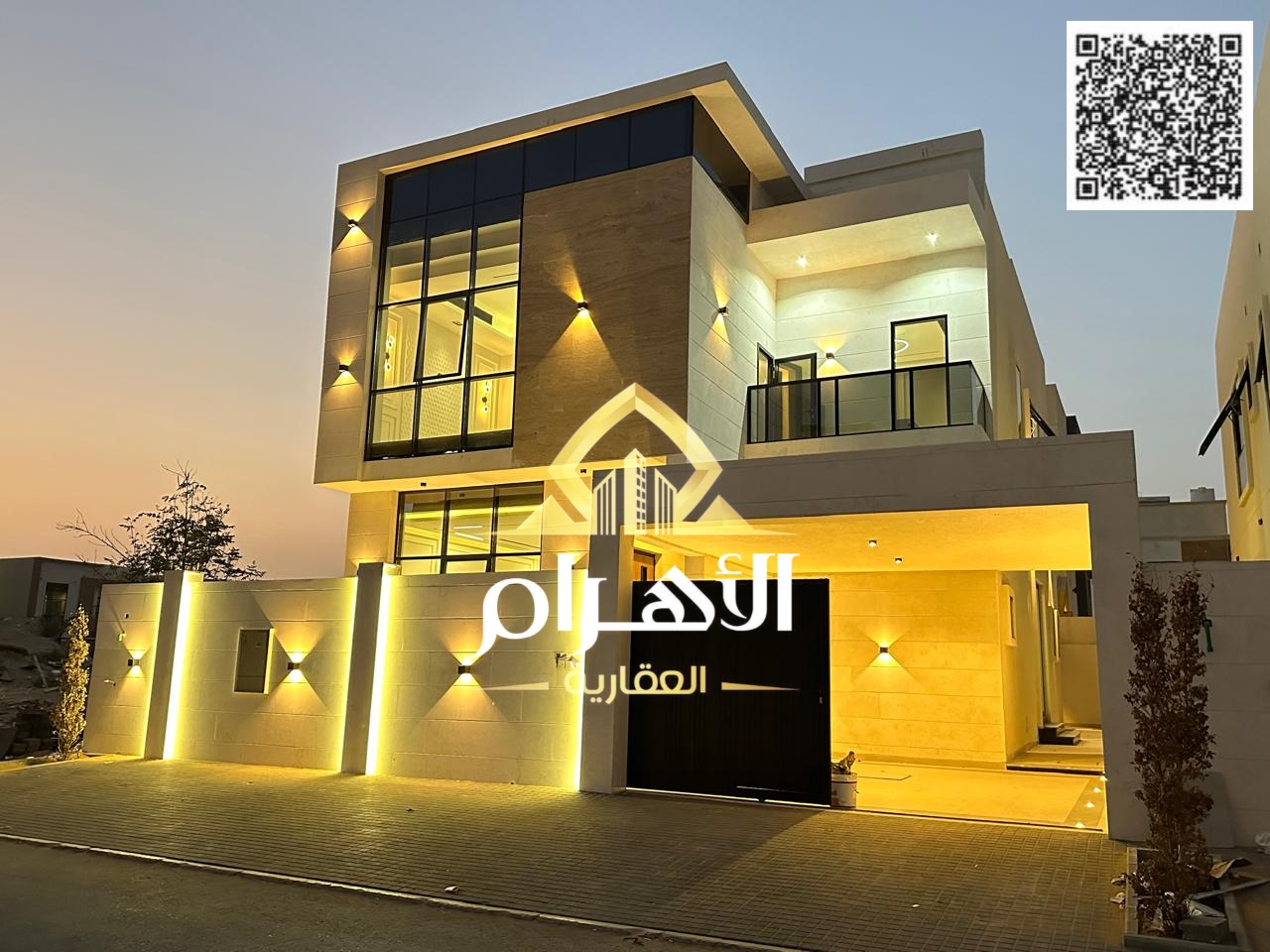 Luxury villa in Al Yasmin, Ajman, ready for immediate occupancy, featuring high-end finishes and spacious living areas. Freehold ownership available t