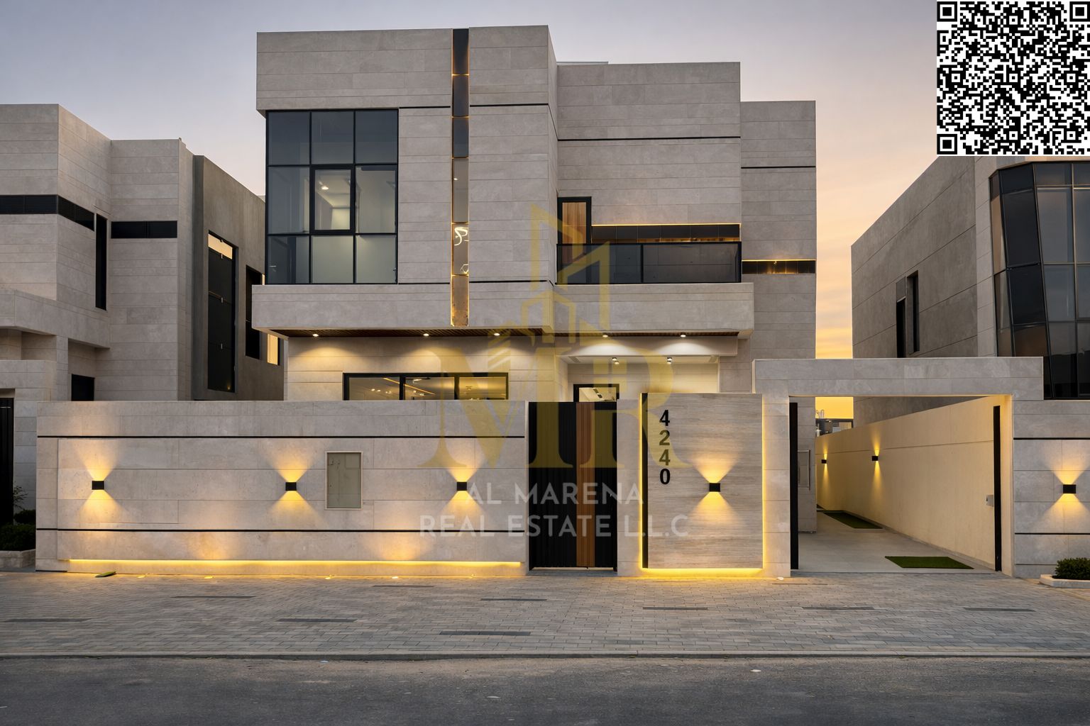 Directly from the owner. Modern villa in Al Helio 2, Ajman. Prime location on a main street. Two floors, registration fees included, with a swimming p