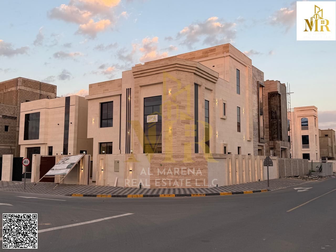 With electricity and water, own your dream villa and invest in a sophisticated style in a luxury villa in the heart of Al Zahia.