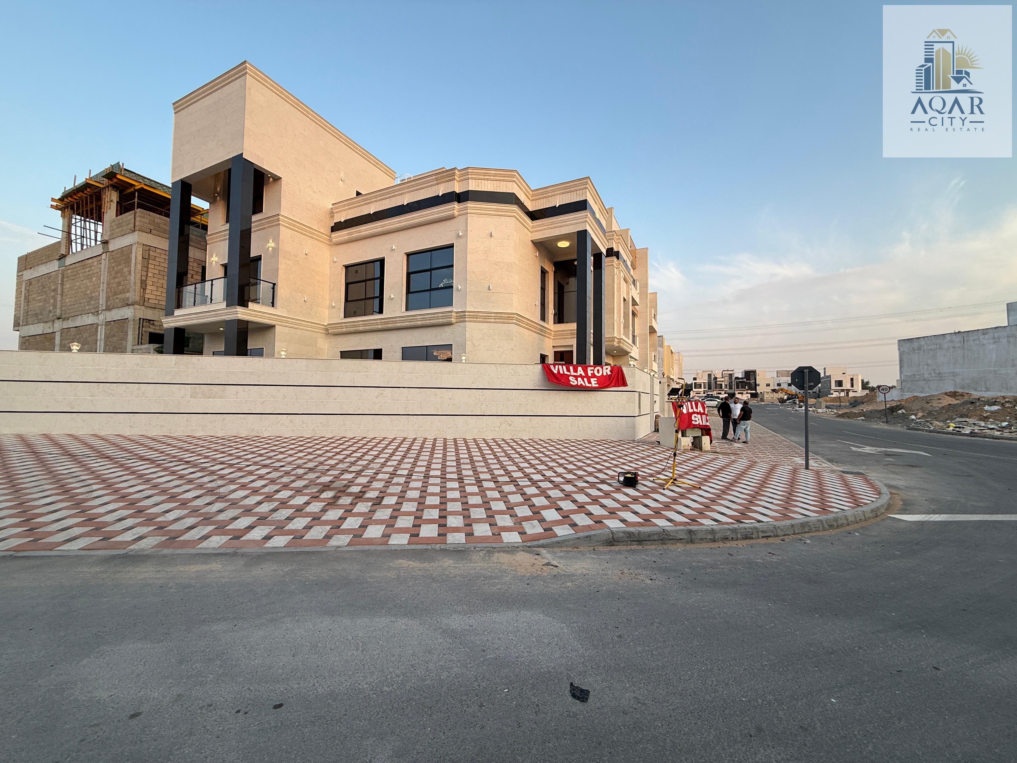 Price Includes Everything | Corner Villa + built-up Area : 5,220 sqft | 5 Master Bedrooms + 2 Halls + Majlis + Maid's room