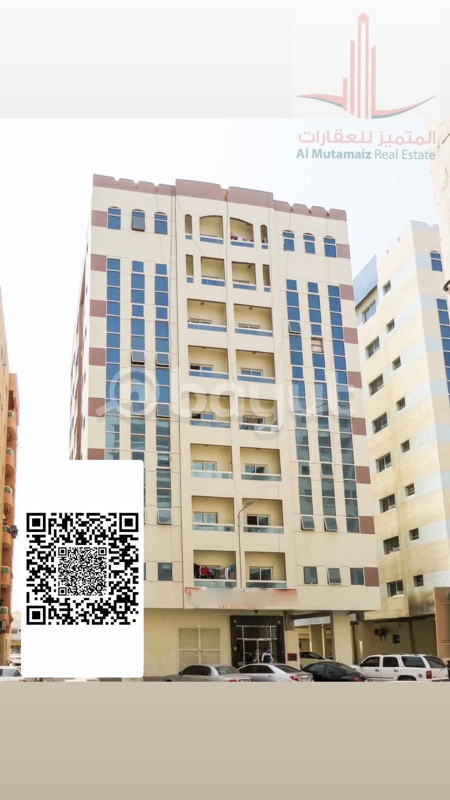 One bedroom and living room for annual rent in a prime location in Al Nuaimiya, Ajman. Two bedrooms and living room also available.