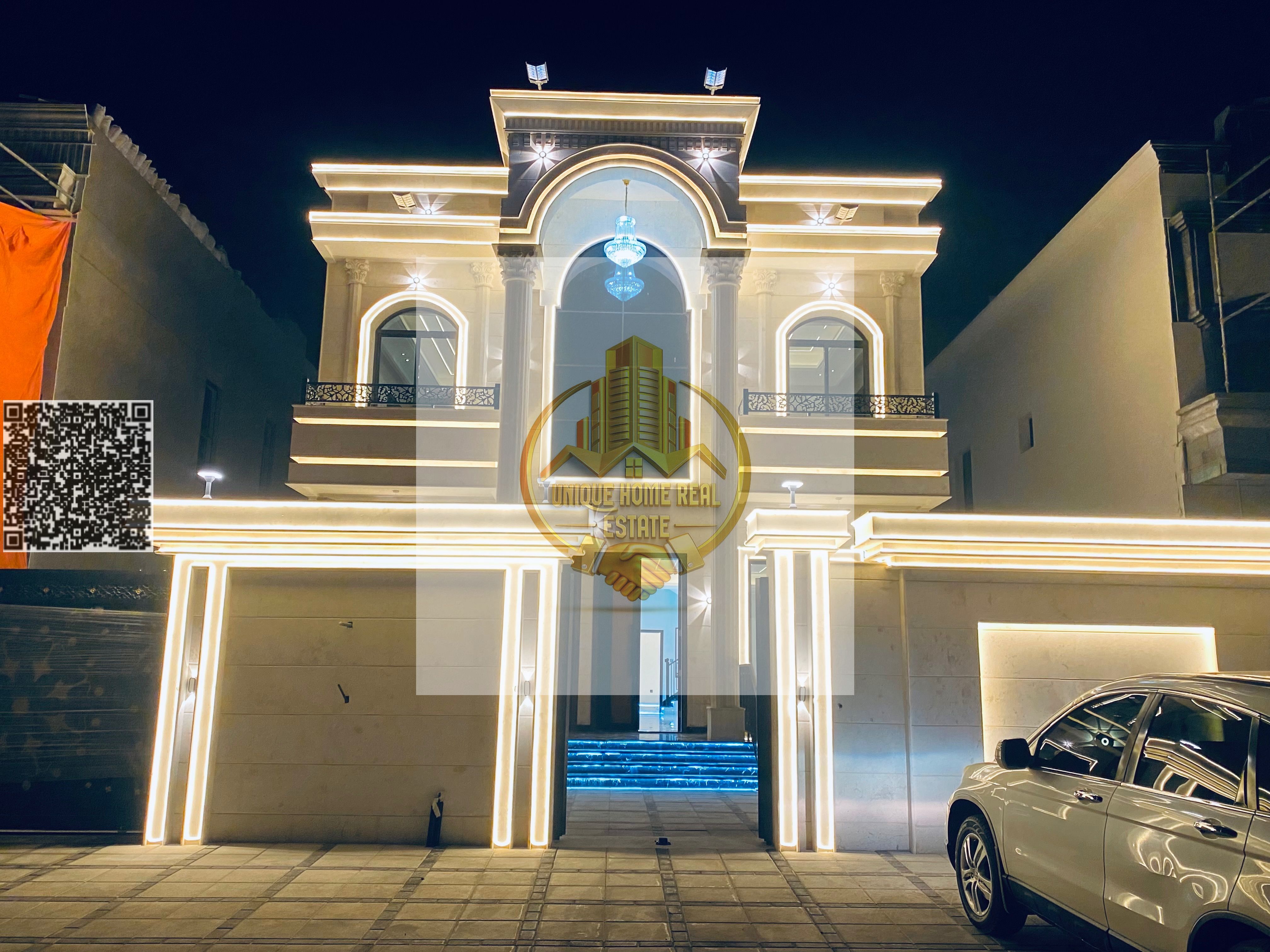 6BR Luxury Classic Villa in Helio 2, Ajman | Super Deluxe Finish | Rooftop Waterfall