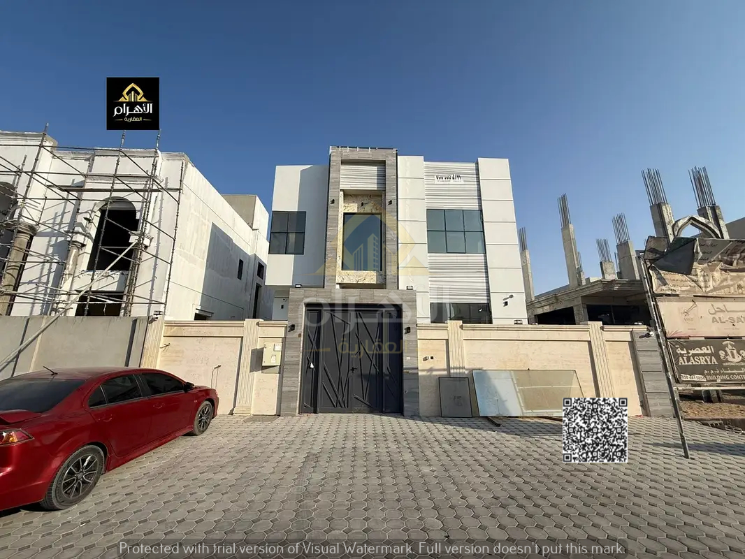 Modern villa with 5 bedrooms and a roof terrace, prime location in Al Zahia, Ajman, at an attractive price.