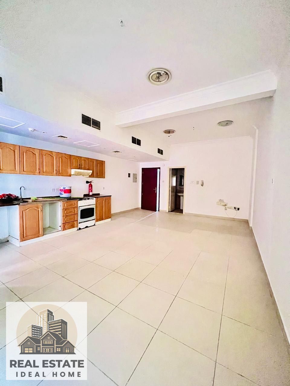 Huge Size ** STUDIO + Balcony + Wardrobes ** rent only 24k in Al Qasimia 600 Sq Ft