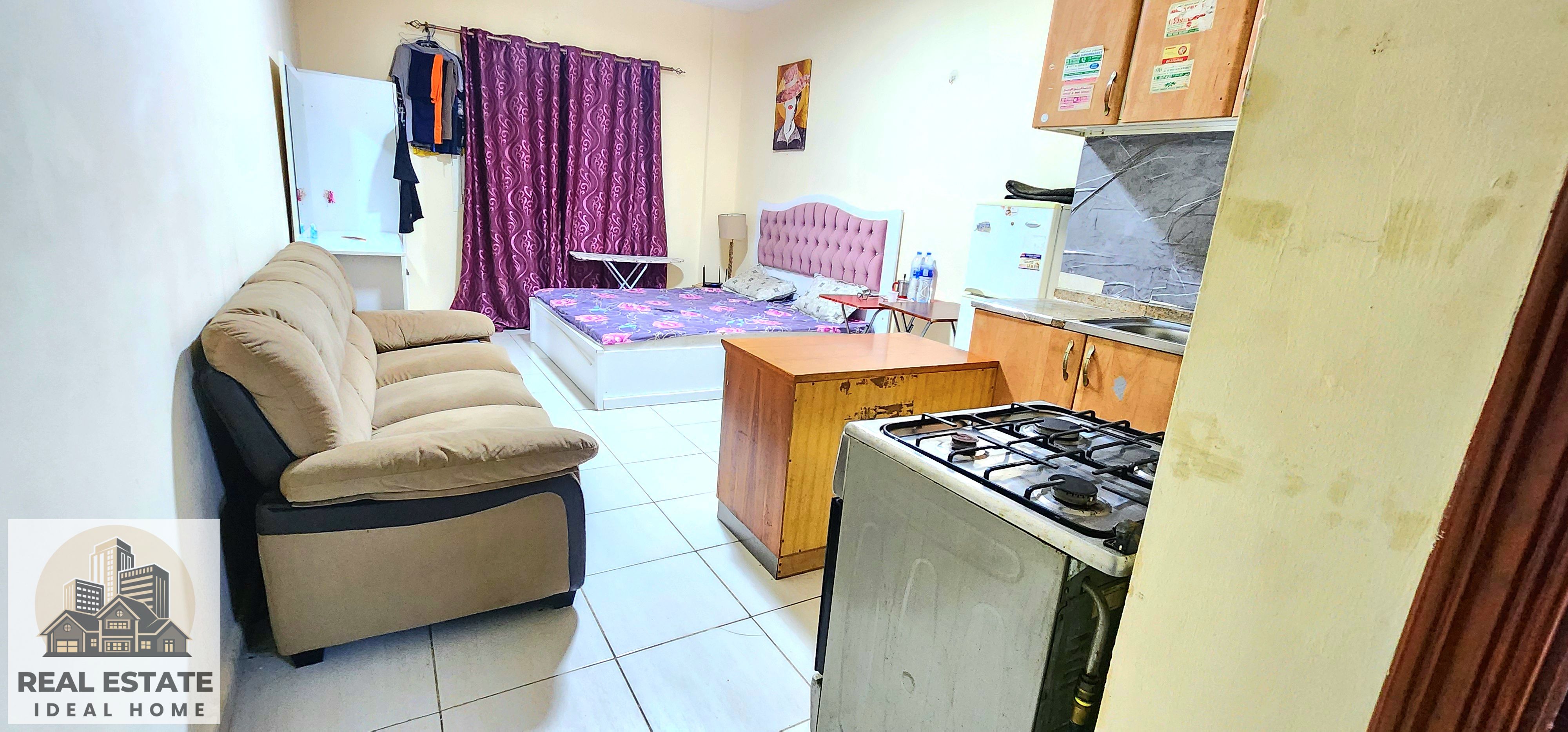 ** STUDIO FURNISHED APPARTMENT ** MONTHLY BASIS ** AL QASIMIA SHARJAH