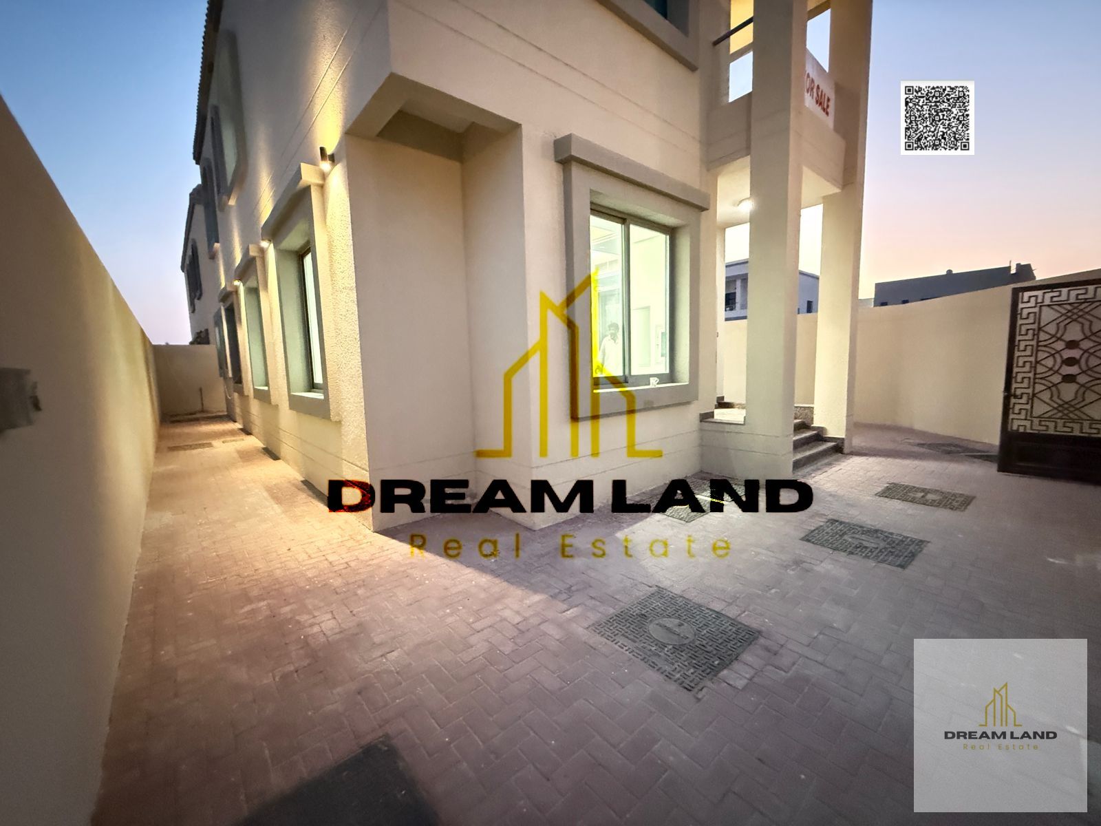 Including water, elc. and AC, Amazing villa consists of 4 master bedrooms with built in wardrobes and 2 reception halls, now for sale in a good price