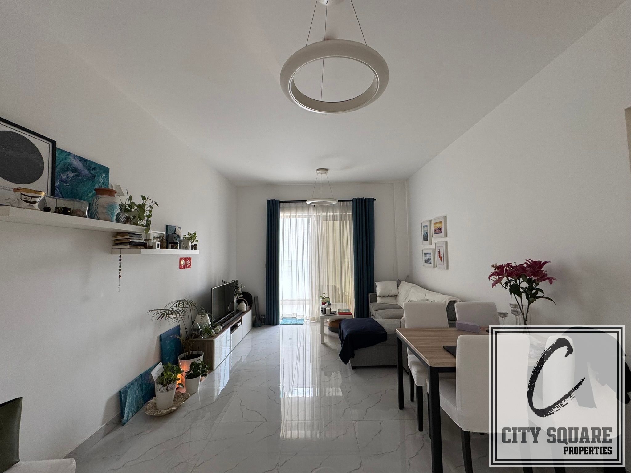 Bright & Spacious 1 BHK + Study | Big Balcony | Pool view