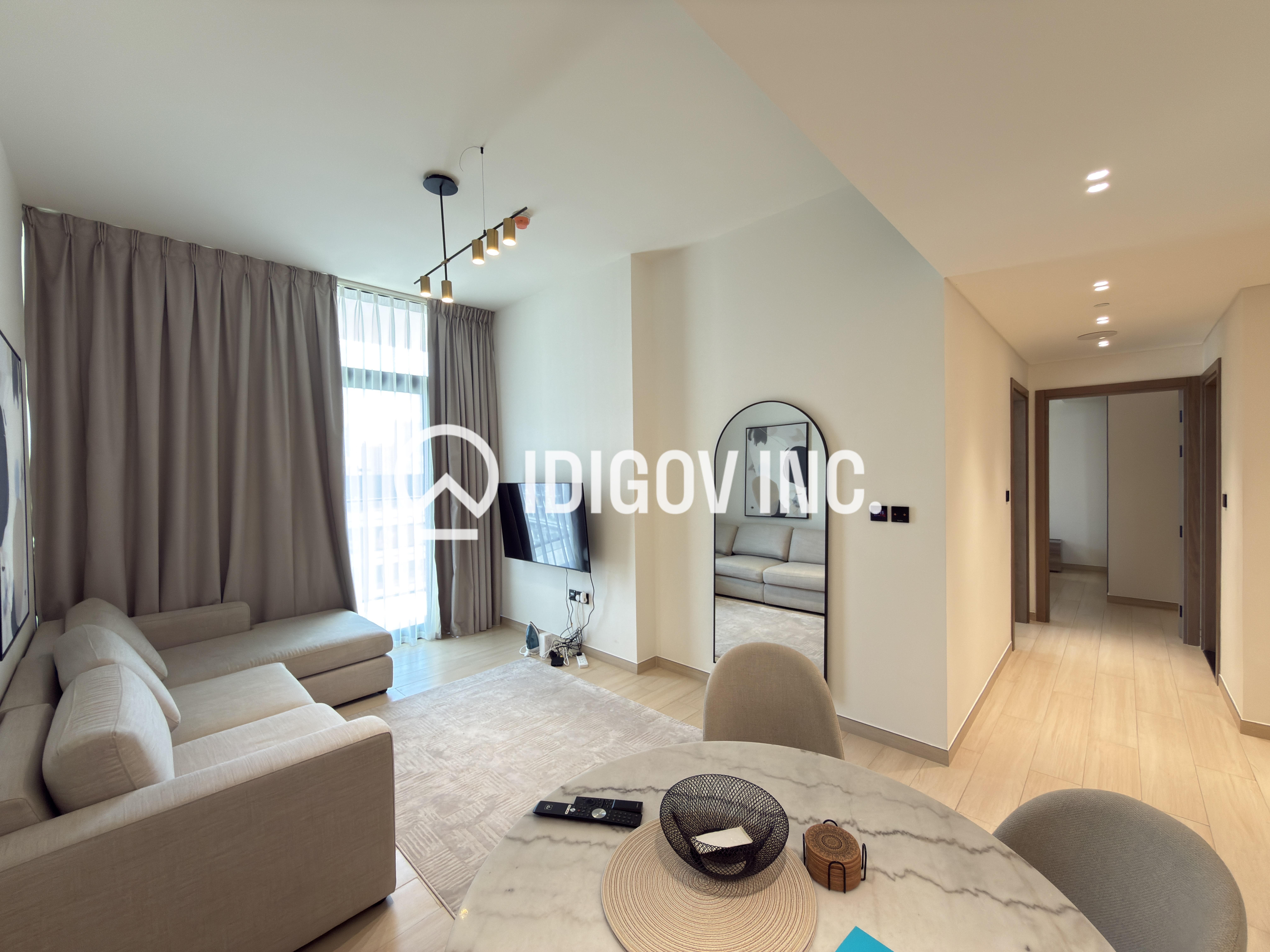 2BR | Fully Furnished | 4 cheques | Closed Kitchen