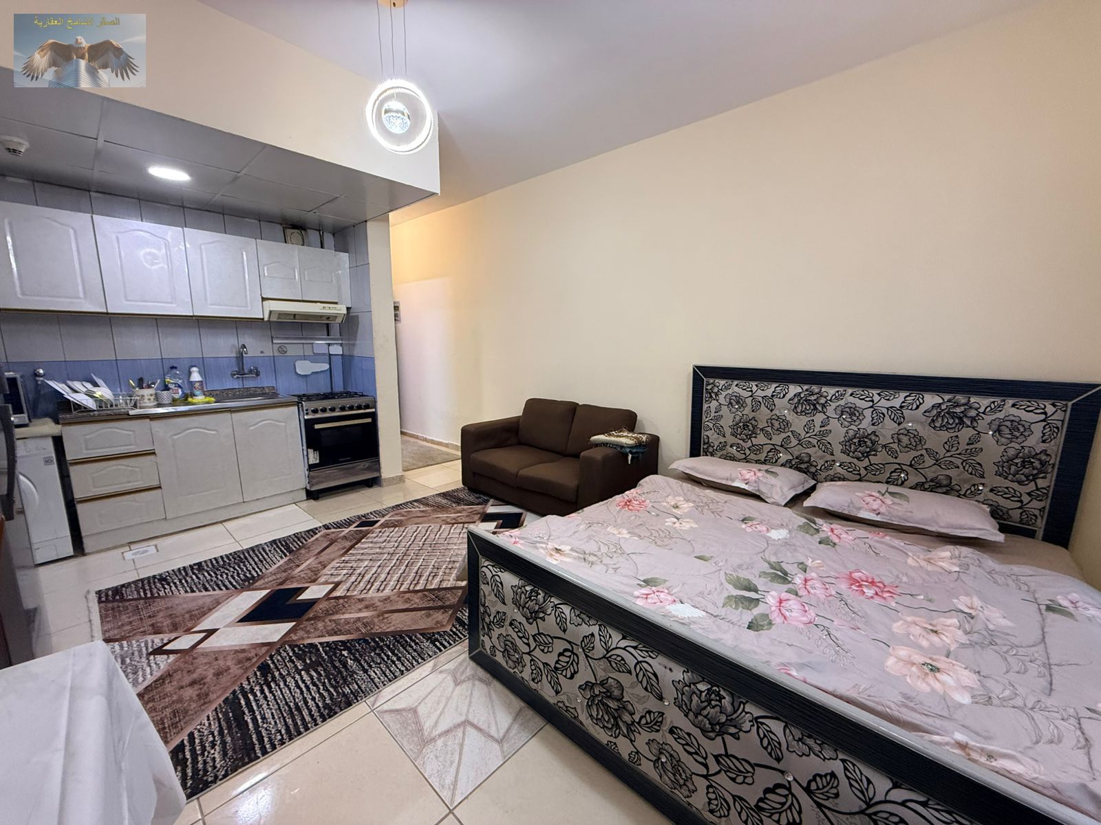 Furnished studio for rent in Al Qulaya Sharjah near Corniche and all services fully furnished prime location monthly including internet