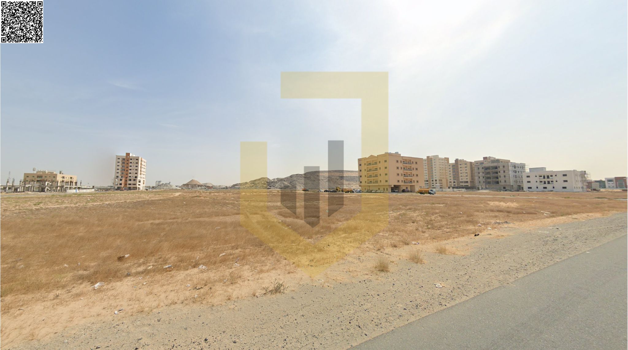 2 Adjacent Commercial Residential Plots for Sale in Ajman – Great Investment Opportunity!