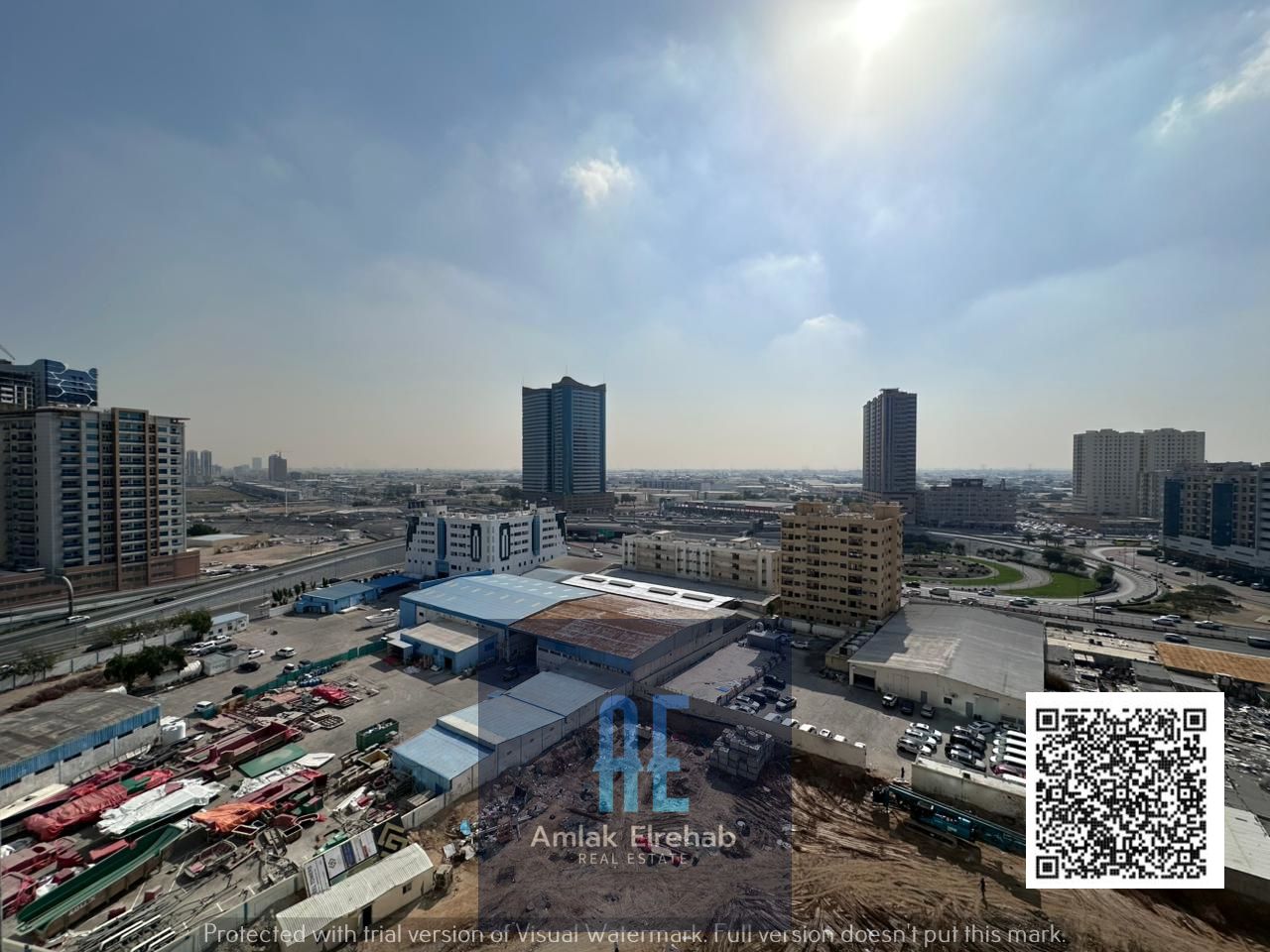 Two bedrooms and a living room, annual rent with parking in pearl Towers 40,000