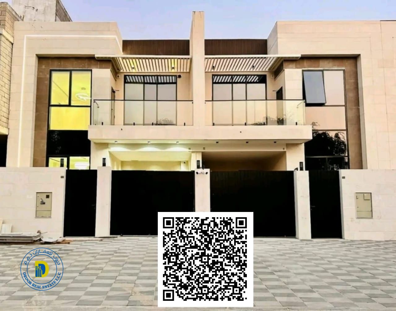 Luxury modern villa in Al Yasmin, 4 bedrooms, registration fees included