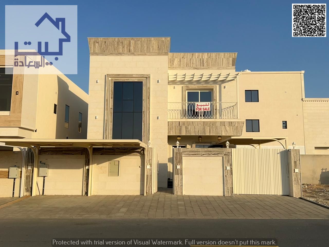 For sale modern villa in prestigious Al Zahya. Includes water electricity central AC. Freehold move-in ready no annual fees. Available now today!