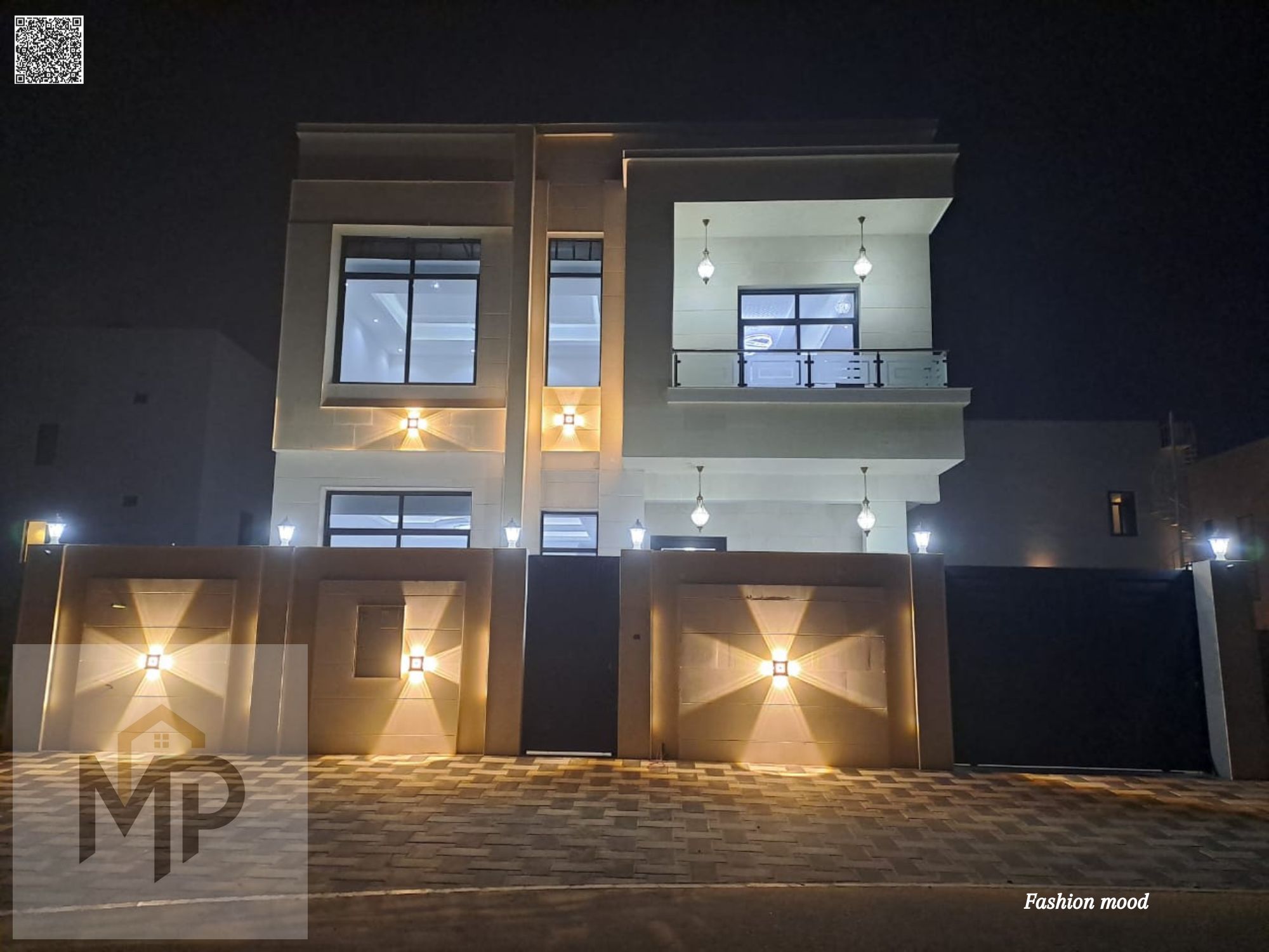 Villa on street and sekah for sale at ajman| al zahia area| 5 master rooms, majlis, 2 hall, maid room, roof | freehold| the price includes central A\C