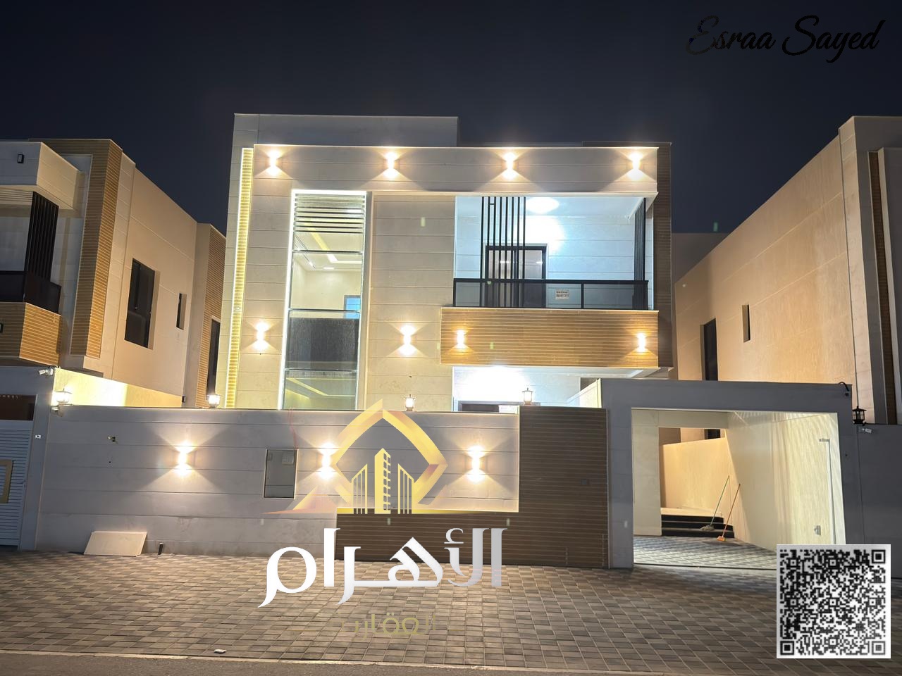 "A luxurious European-style villa with two floors and a roof, in a prime location close to all services — and the price includes real luxury air condi