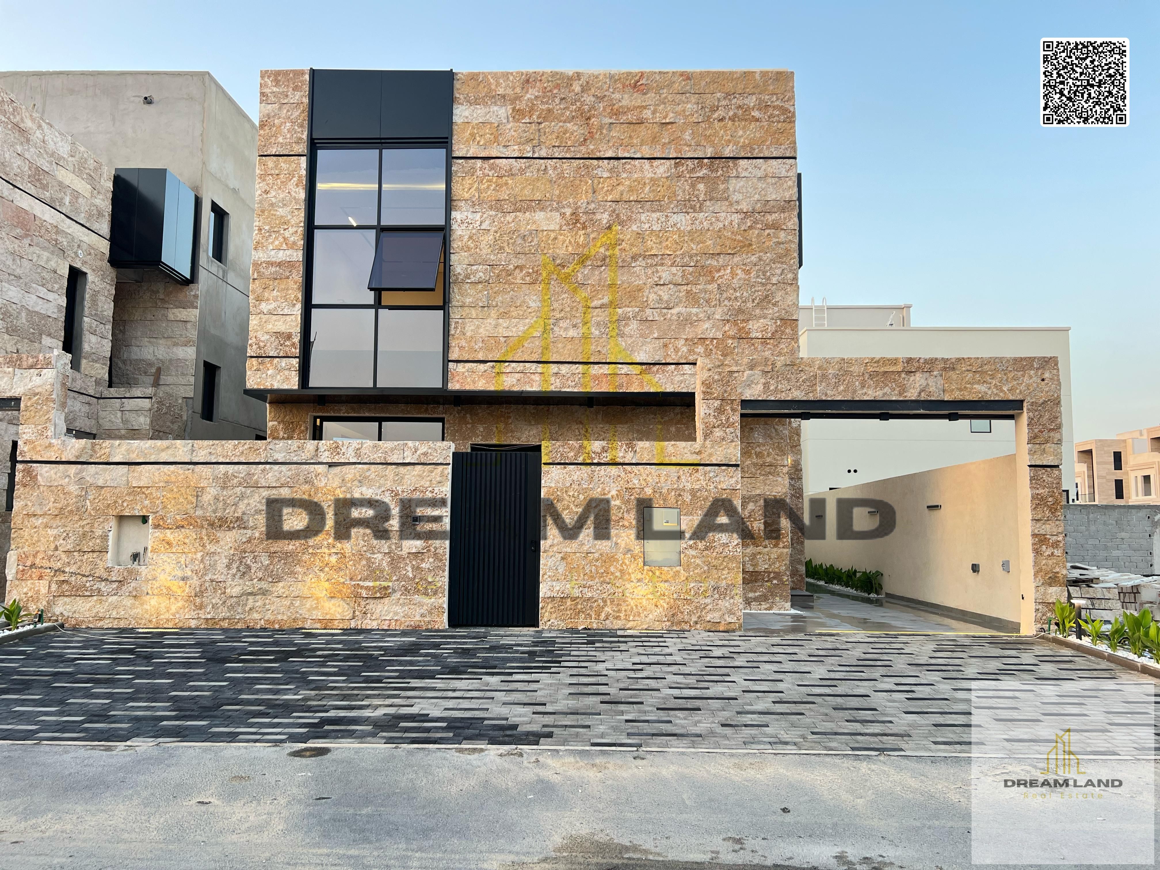 A European villa with a modern design in Al Bahia, at a price including registration and ownership fees, with okash bank financing. Own a luxury villa
