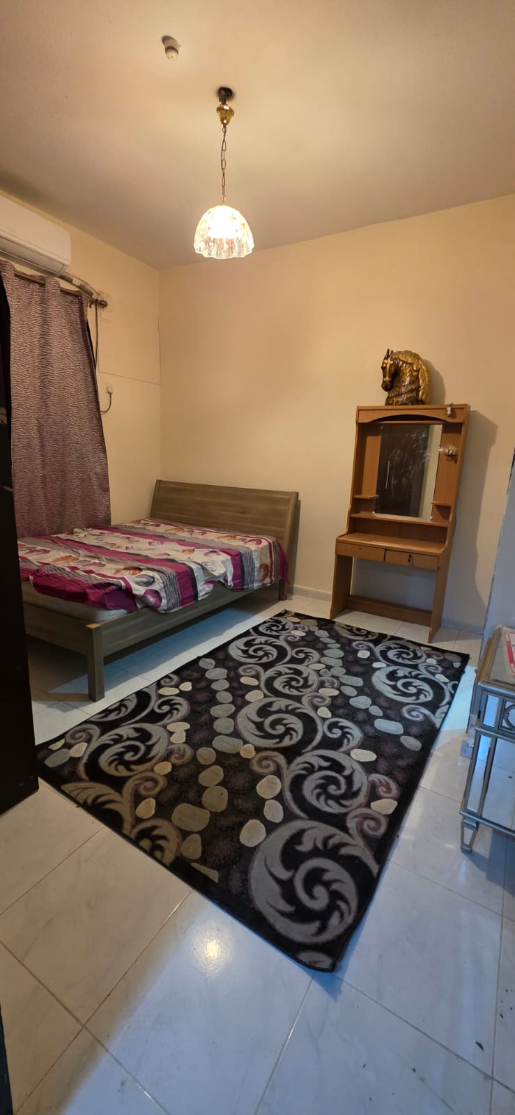 Fully Furnish 1bhk With Two Washroom & Balcony Free Parking Out Side Near Rolla Bus Stop Aed 3000 With Out Bills