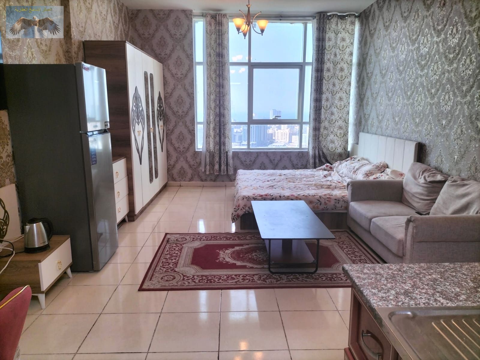 Fully Furnished Studio with Pool & Gym – Orient Towers, Al Mina Street