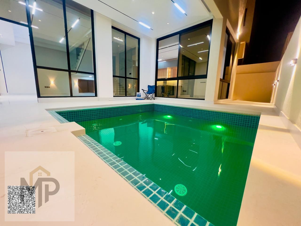 Luxury villa for sale in Al Bahia | 4 master bedrooms | Private pool + rooftop | Majlis + large living room | 2 kitchens | Free registration | AED 1,9