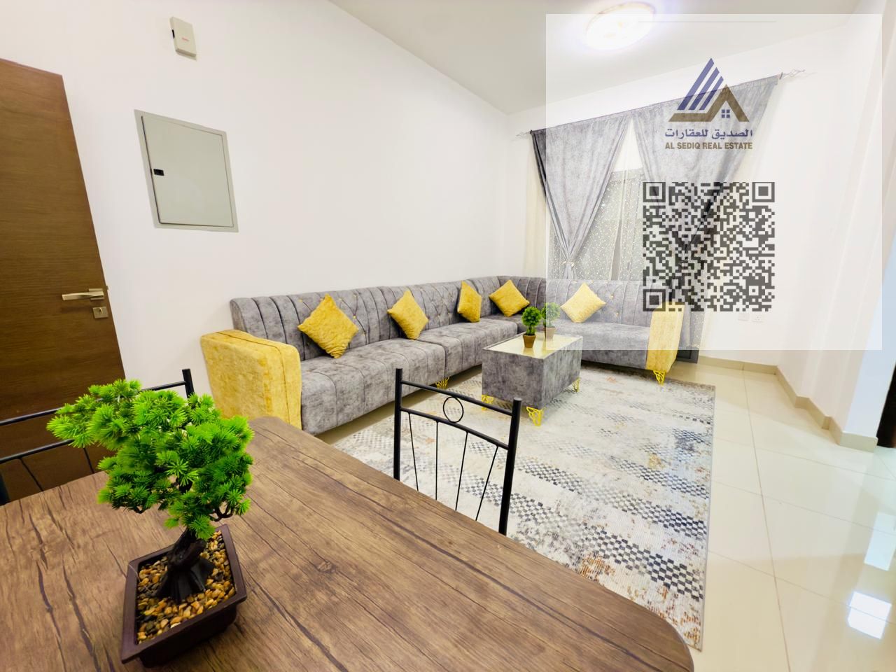 Furnished apartment including bills and central air conditioning