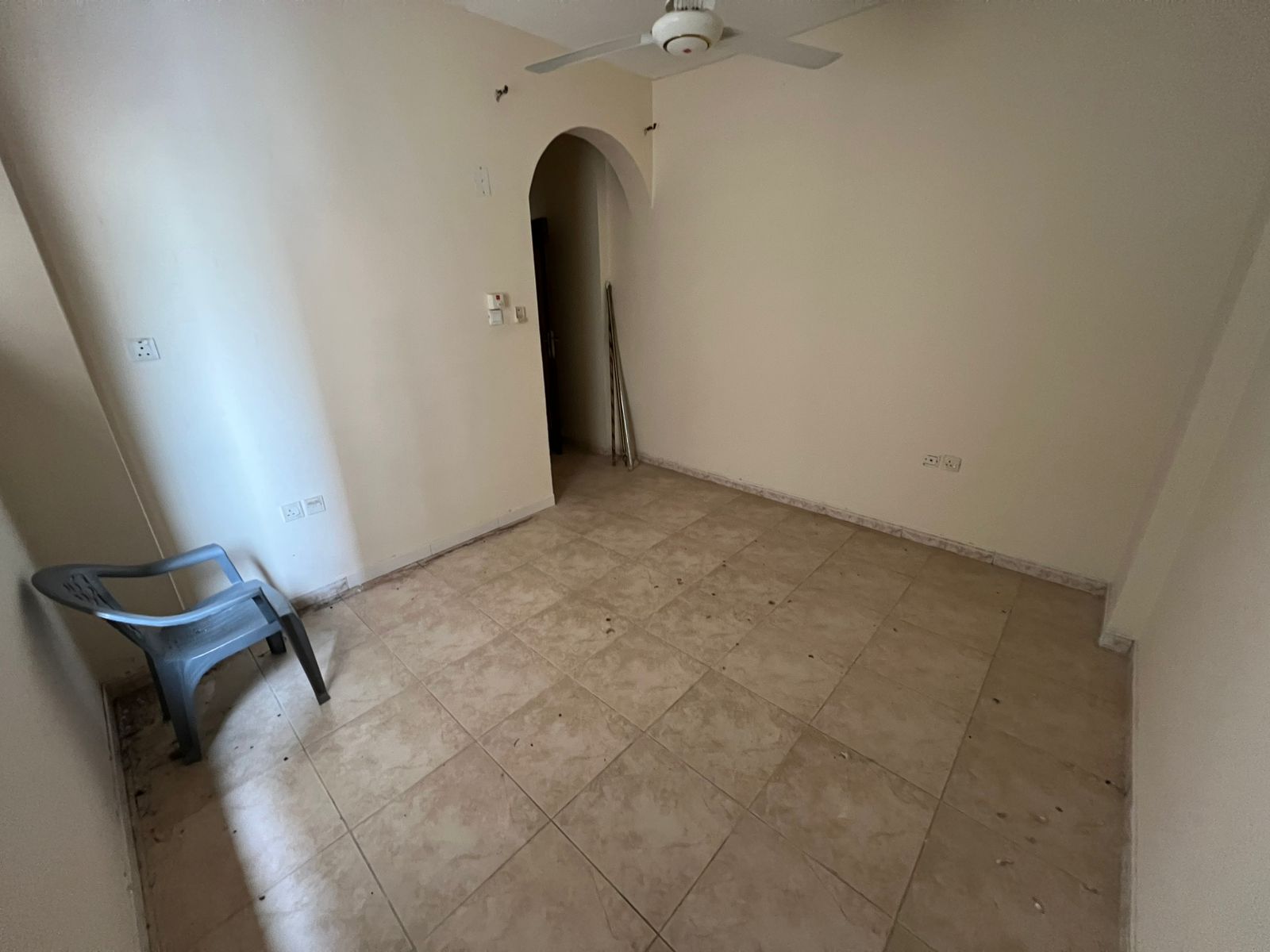 Annual rent 1BHK Rashidiya 1 near Fish Market balcony