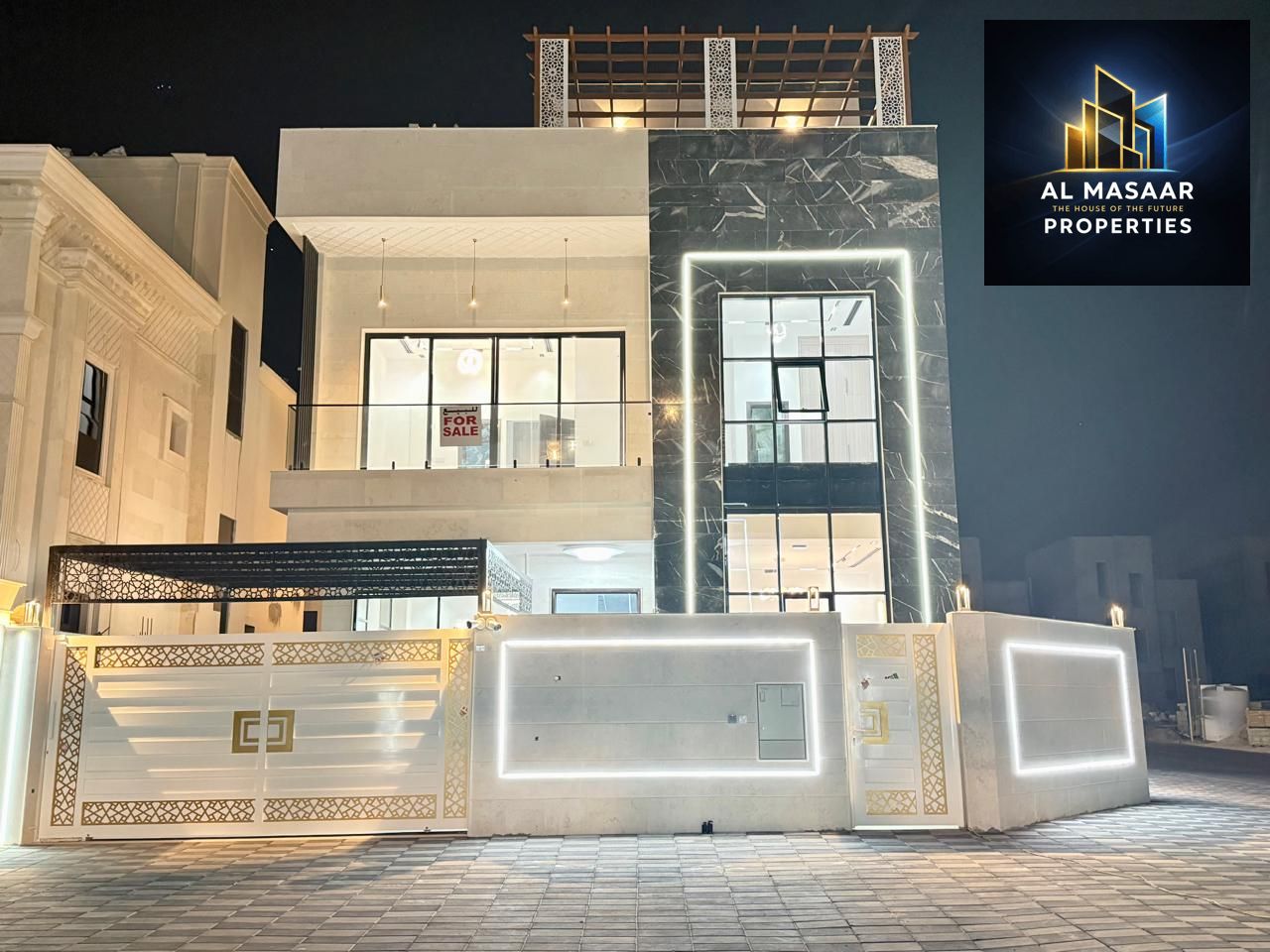 Villa for sale in Ajman at a bargain price, all fees included. Excellent location. Freehold ownership for life for all nationalities with bank financi