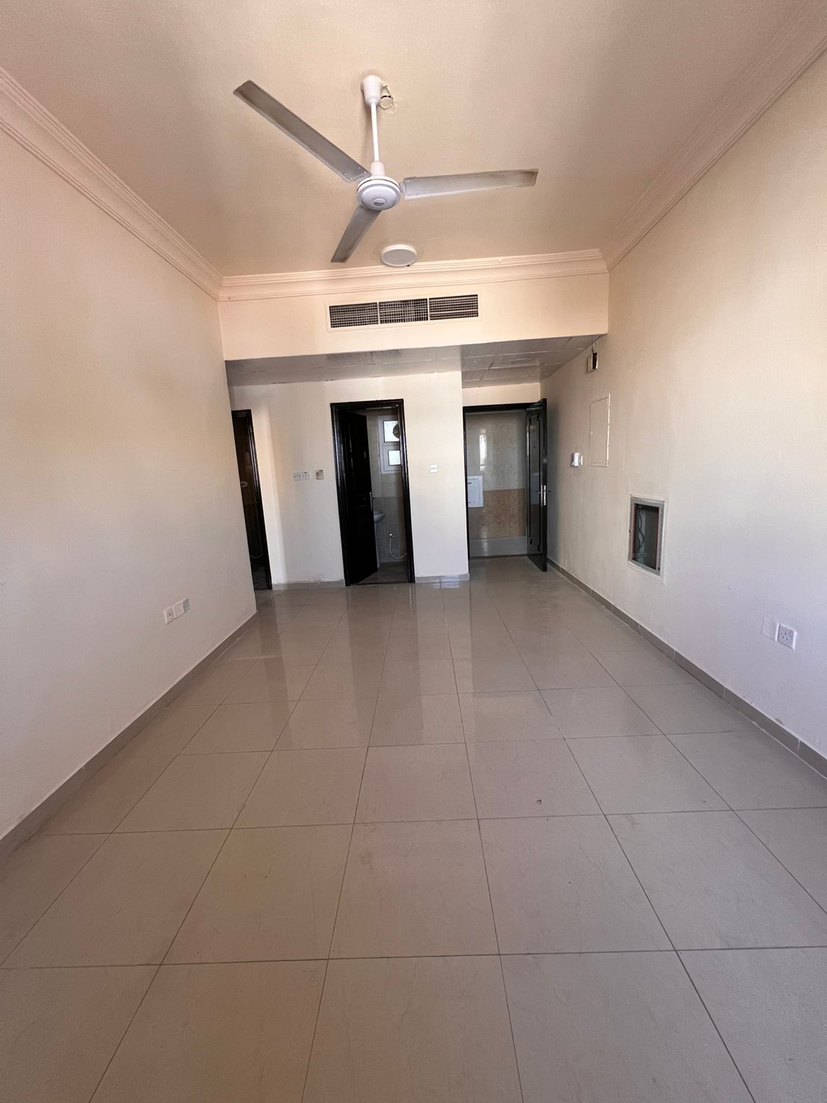 Family one bedroom apartment with two bathrooms and central AC in Al Majarah, Sharjah, near the Corniche.