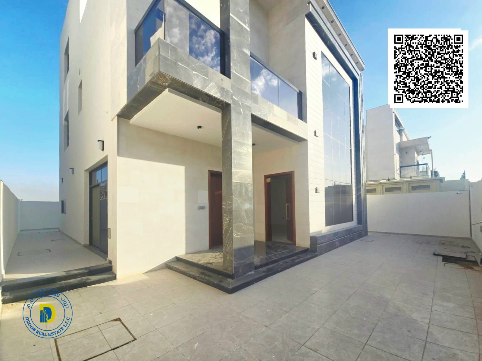 For sale: Luxurious modern villa in Al-Amrah, 6 bedrooms and a roof terrace, for the same price as your rent with a small down payment.