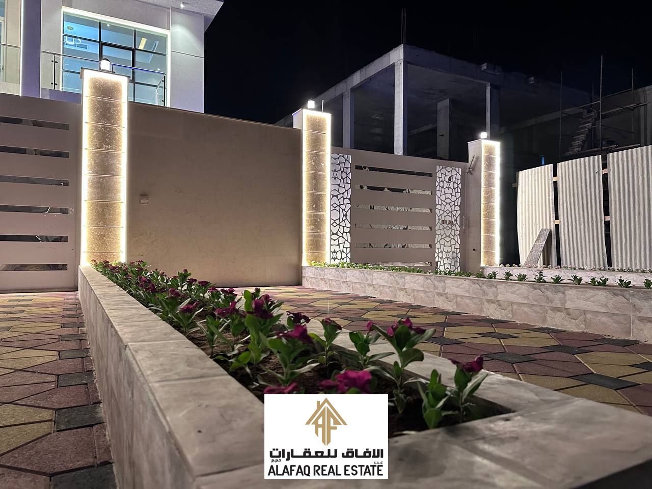 Luxury villa for sale in Al Yasmeen with 8 bedrooms, majlis and living hall, spacious areas, multiple parking spaces, smart duct AC, priced at AED 1.8