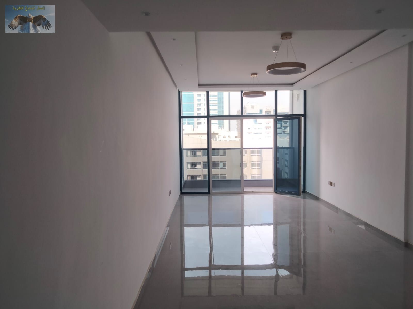 Two-bedroom apartment in new tower with central AC open view 2 bathrooms private parking near Khalifa Street & Al Naeemia 3 rent AED 50000