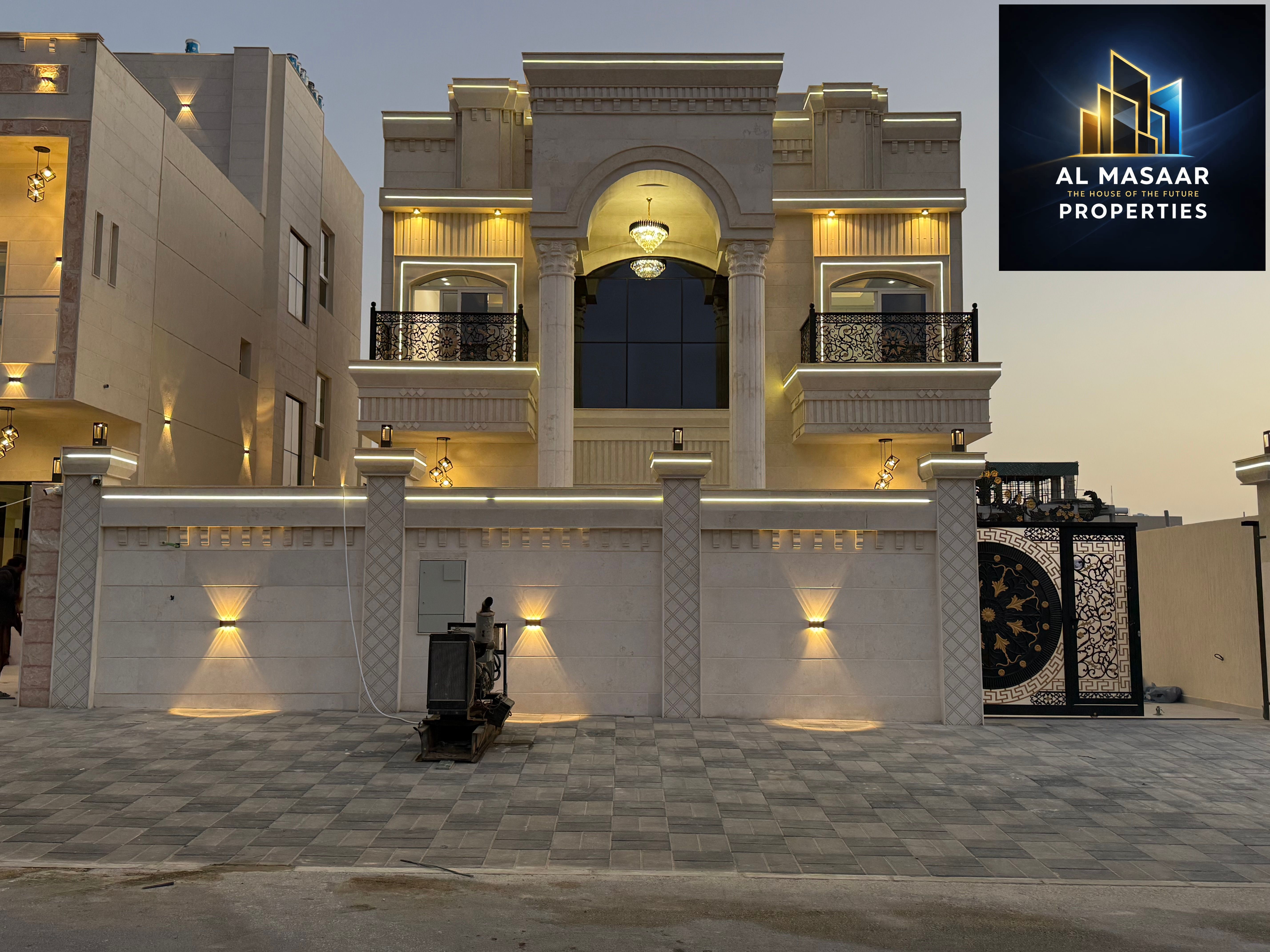 6-bedroom villa with a swimming pool. The price includes registration fees. The villa features full central air conditioning. Freehold ownership available for all nationalities.