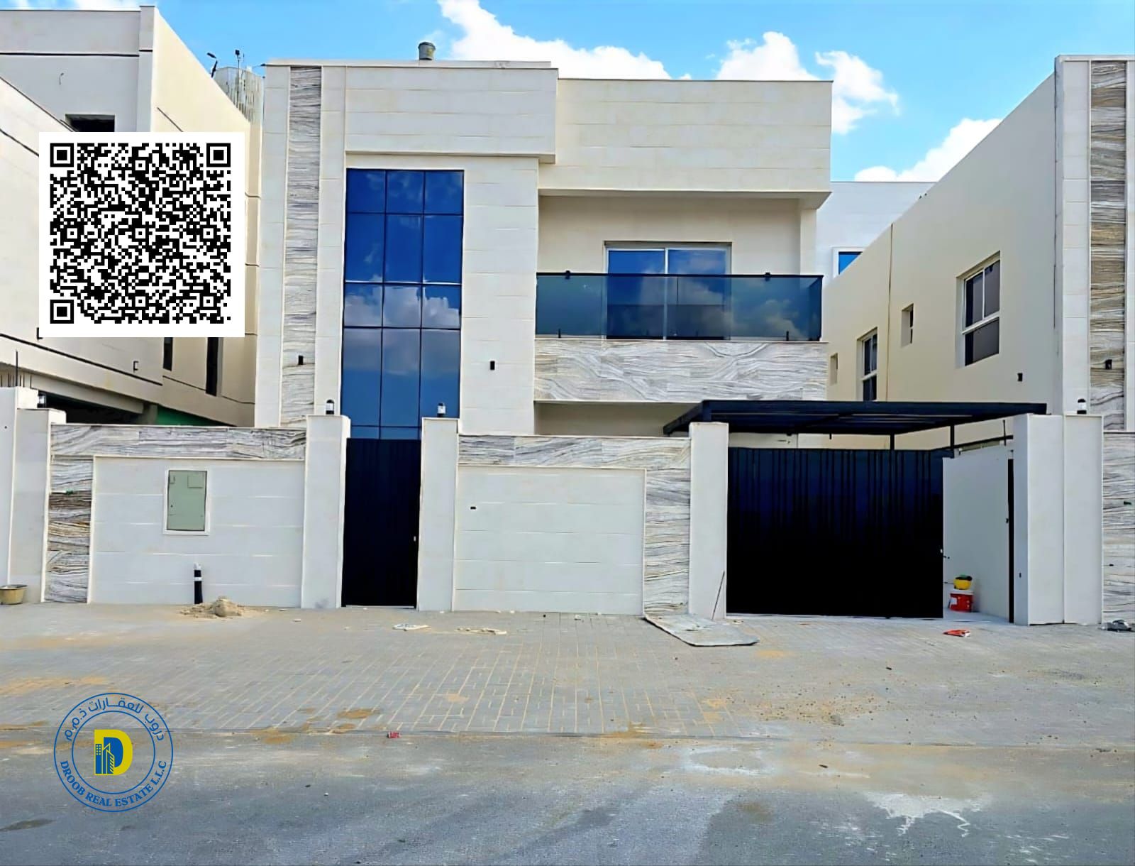 Luxury villa for sale in Al-Amirah, 5 bedrooms, roof terrace, for the same price as your rent with a small down payment.