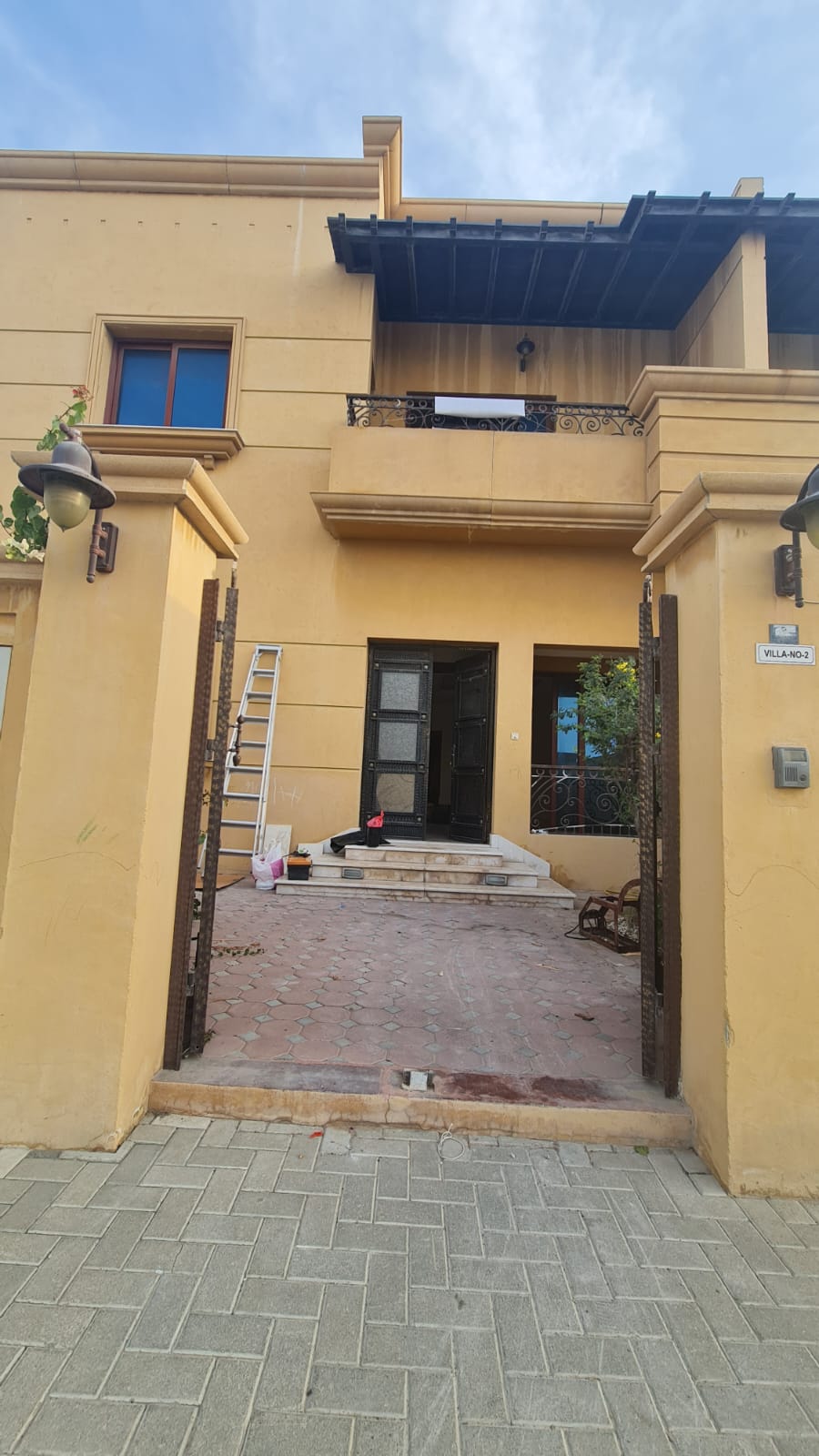 Villa in Al Falej, Sharjah, next to Canadian Hospital, AED 120k, 4 installments, spacious & private.