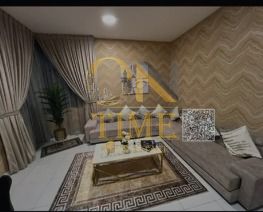 Beautiful bedroom and living room for sale in the most beautiful tower in Ajman, Falcon Towers
