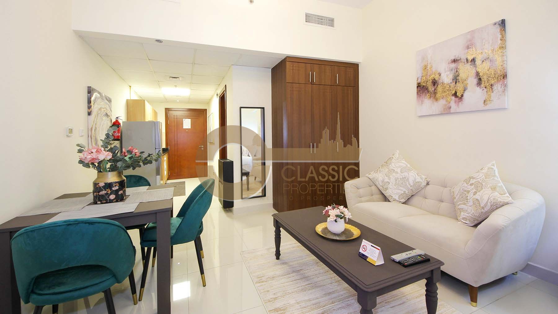 Fully Furnished Studio | High Floor | Sports City