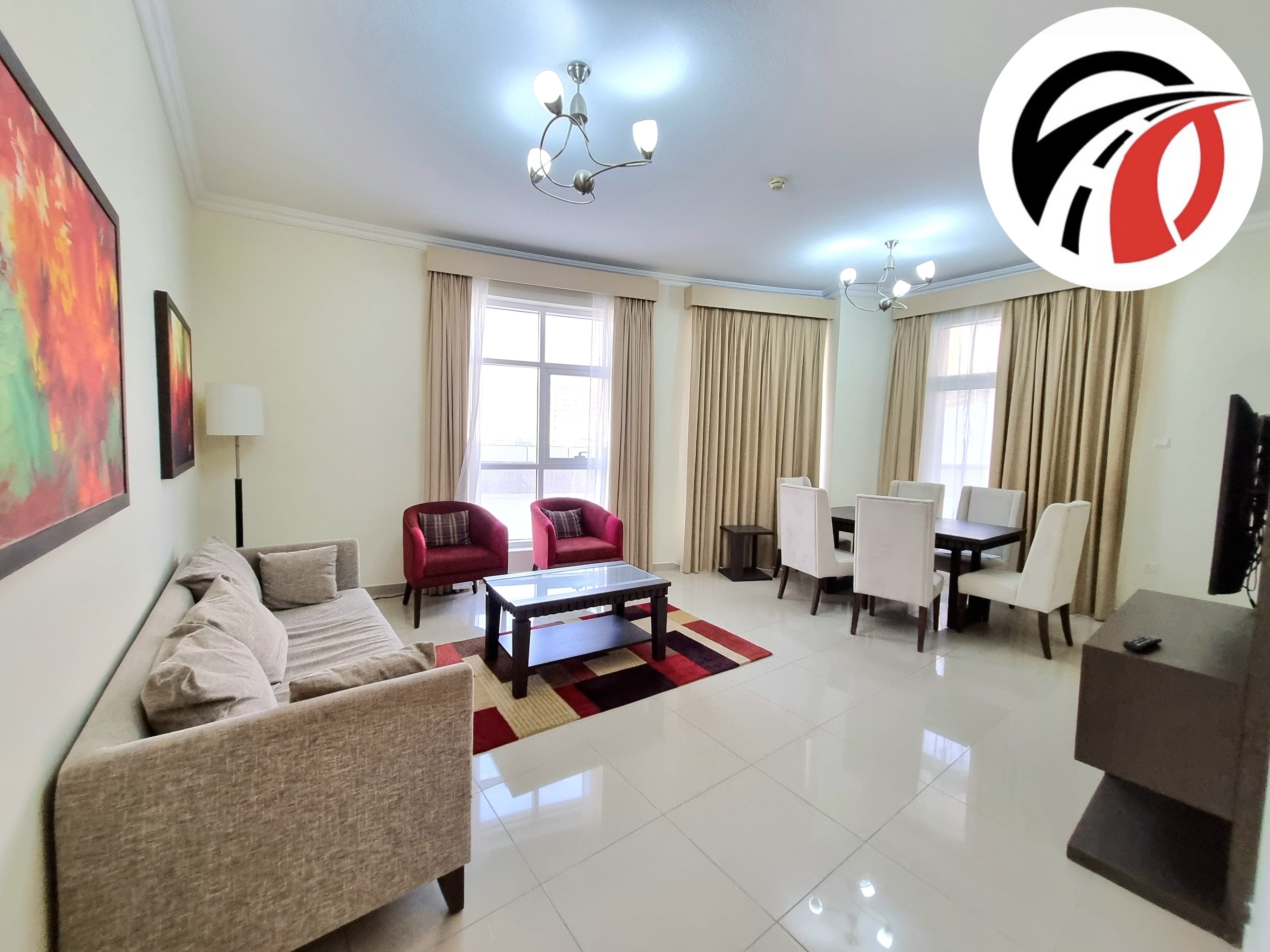 Fully furnished 3 bhk+ maidroom/ closed kitchen/ spacious layout/ prime location/ arjan