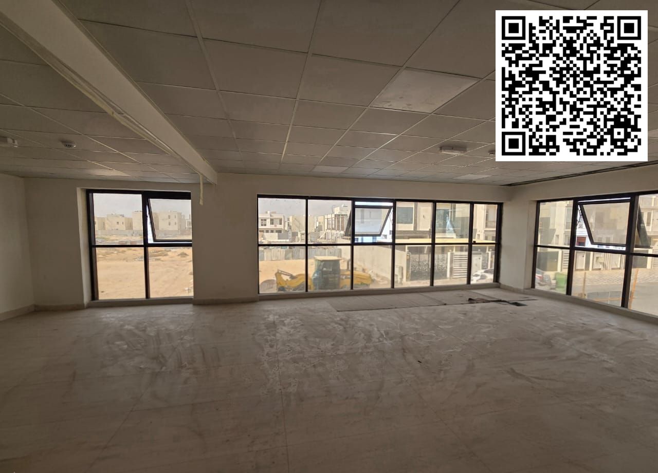 Brand new office space, first occupancy | Al Bahia – Ajman. Very large, divisible area. Modern finishing. Suitable for all administrative activities.