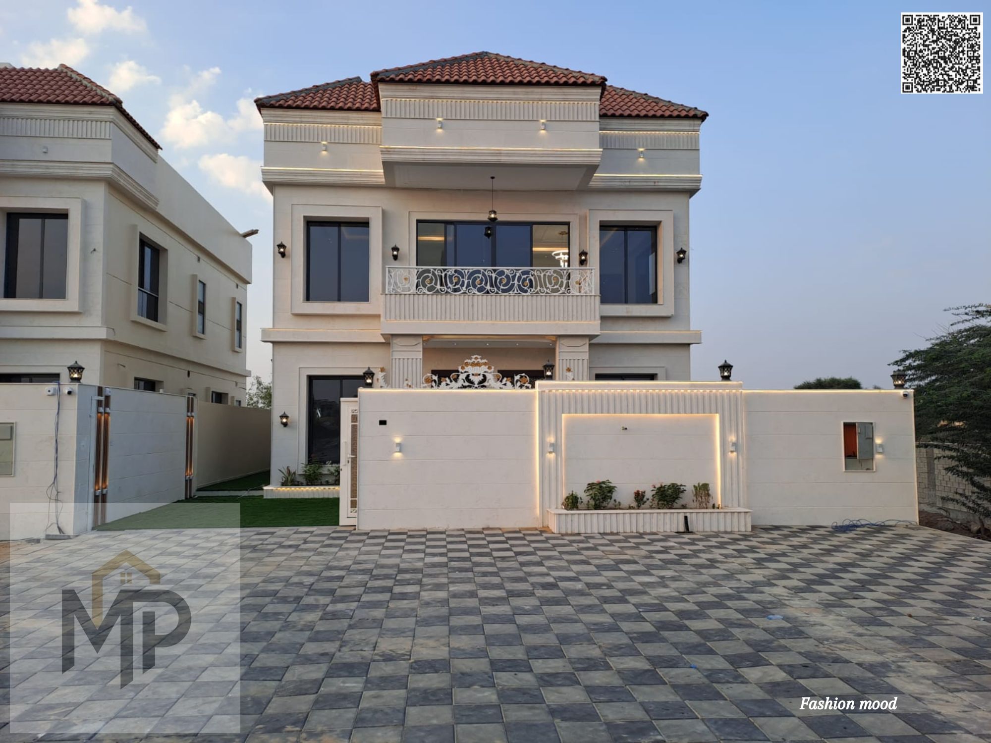 classic design | ajman| al zahia area | 5 master rooms, majlis, 2 halls, roof | freehold | the price including registration fees.