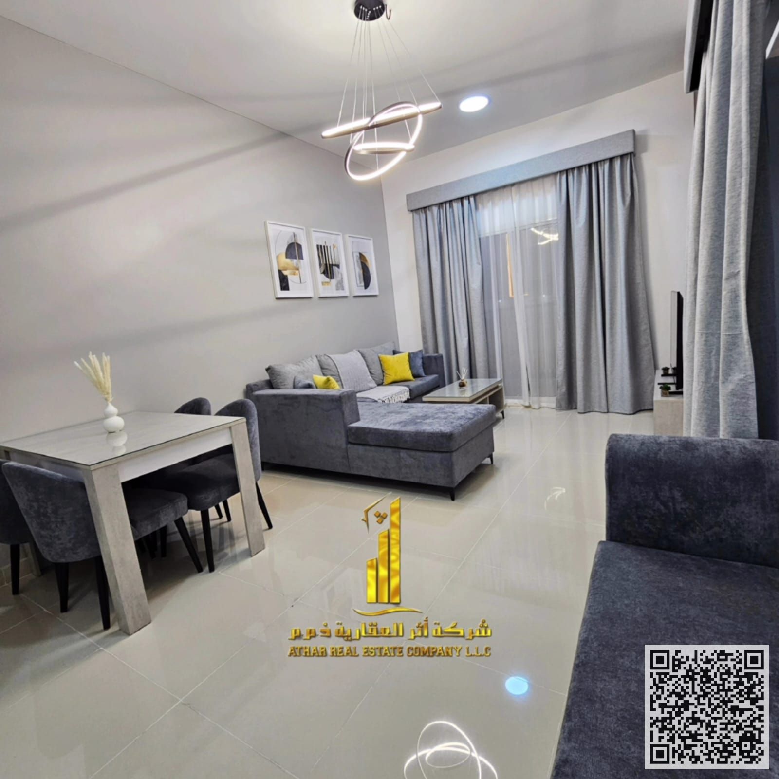 The most luxurious and beautiful fully furnished 1-bedroom apartment for monthly rent in Ajman Al Jurf 2 Includes all bills, Luxurious furnishings