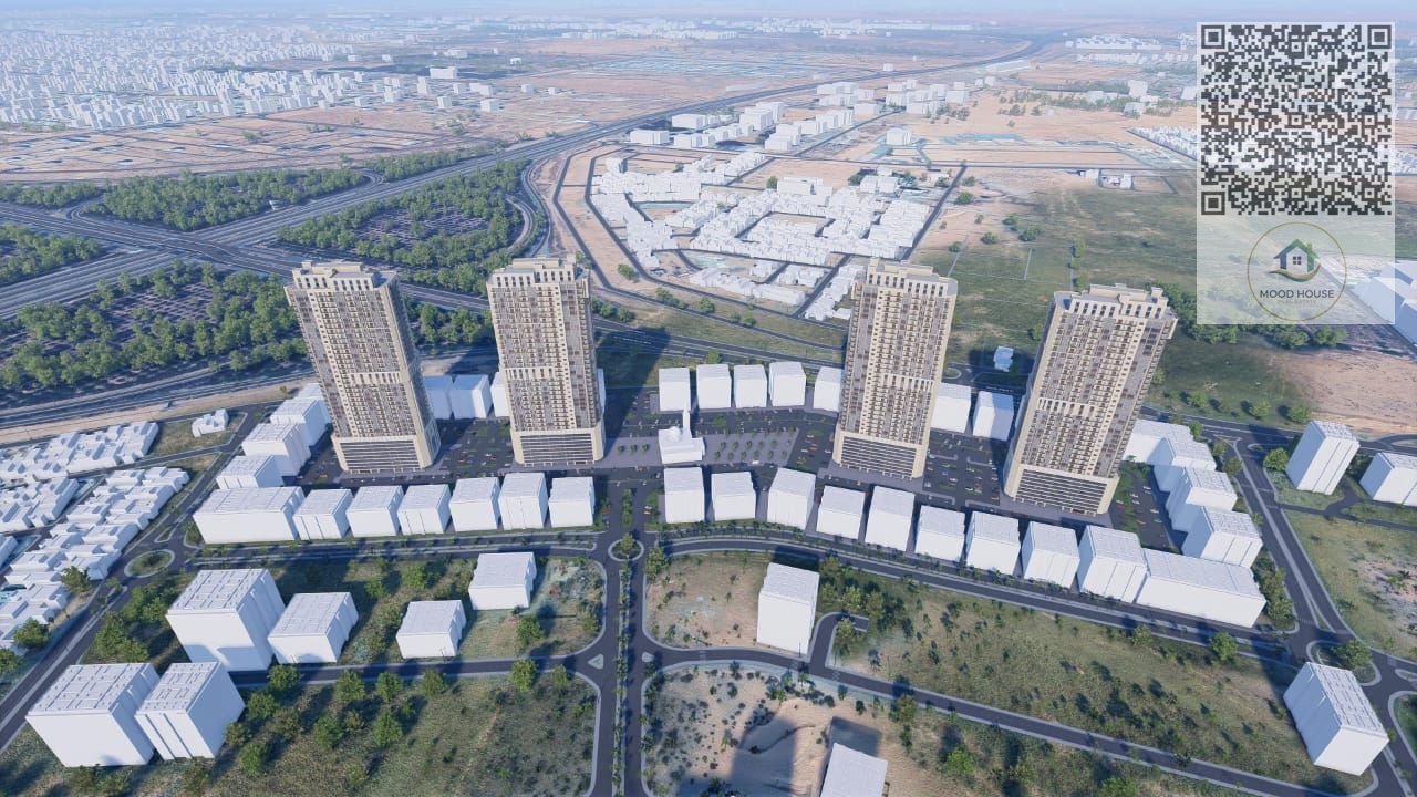 Al Ameera Village under construction, upscale living and secure investment, with only 5% down payment, distinctive spaces, and integrated services.