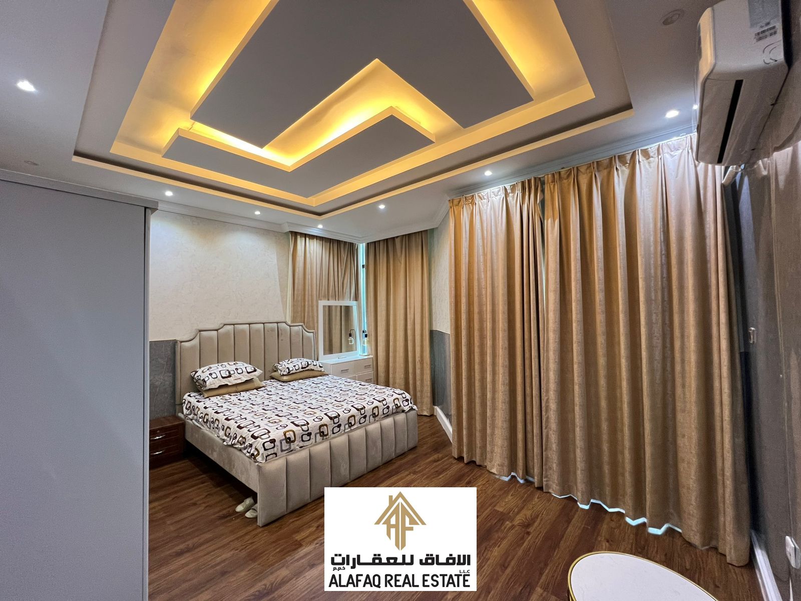 The apartment is fully renovated with modern finishing and elegant interior design. It is sold fully furnished