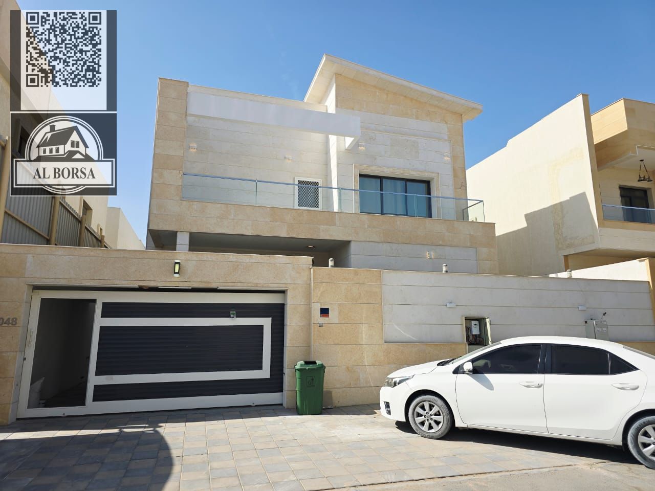 Furnished villa for rent in Al Yasmin, 5 bedrooms, living room, 2 halls, and maid's room, final price 115,000