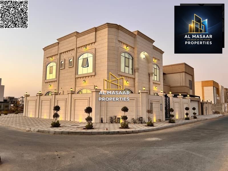 Luxury villa for sale on a corner lot with 3 street frontages, price includes water, electricity, and air conditioning